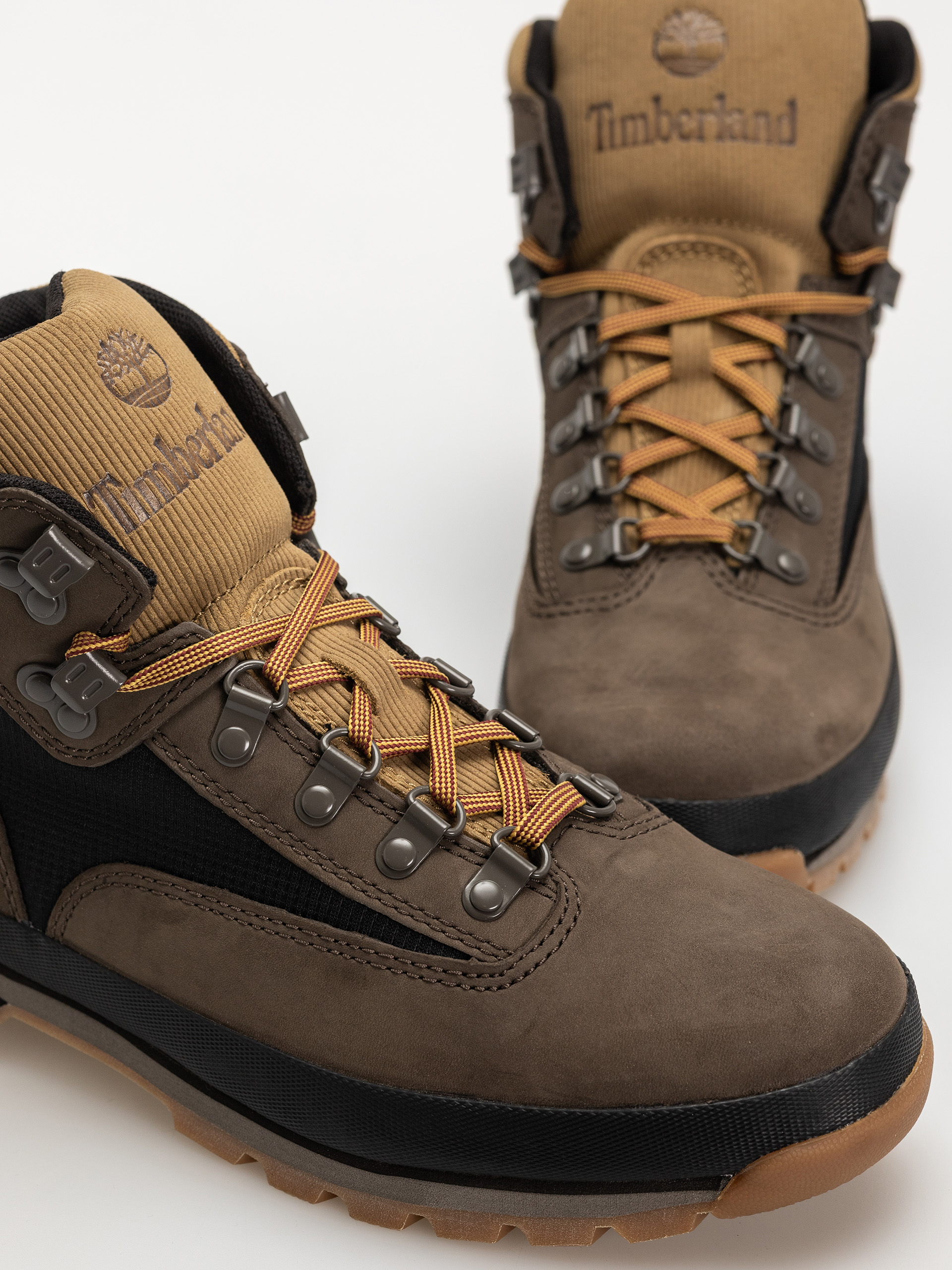 Buty zimowe Timberland Euro Hiker (dark brown nubuck w black)