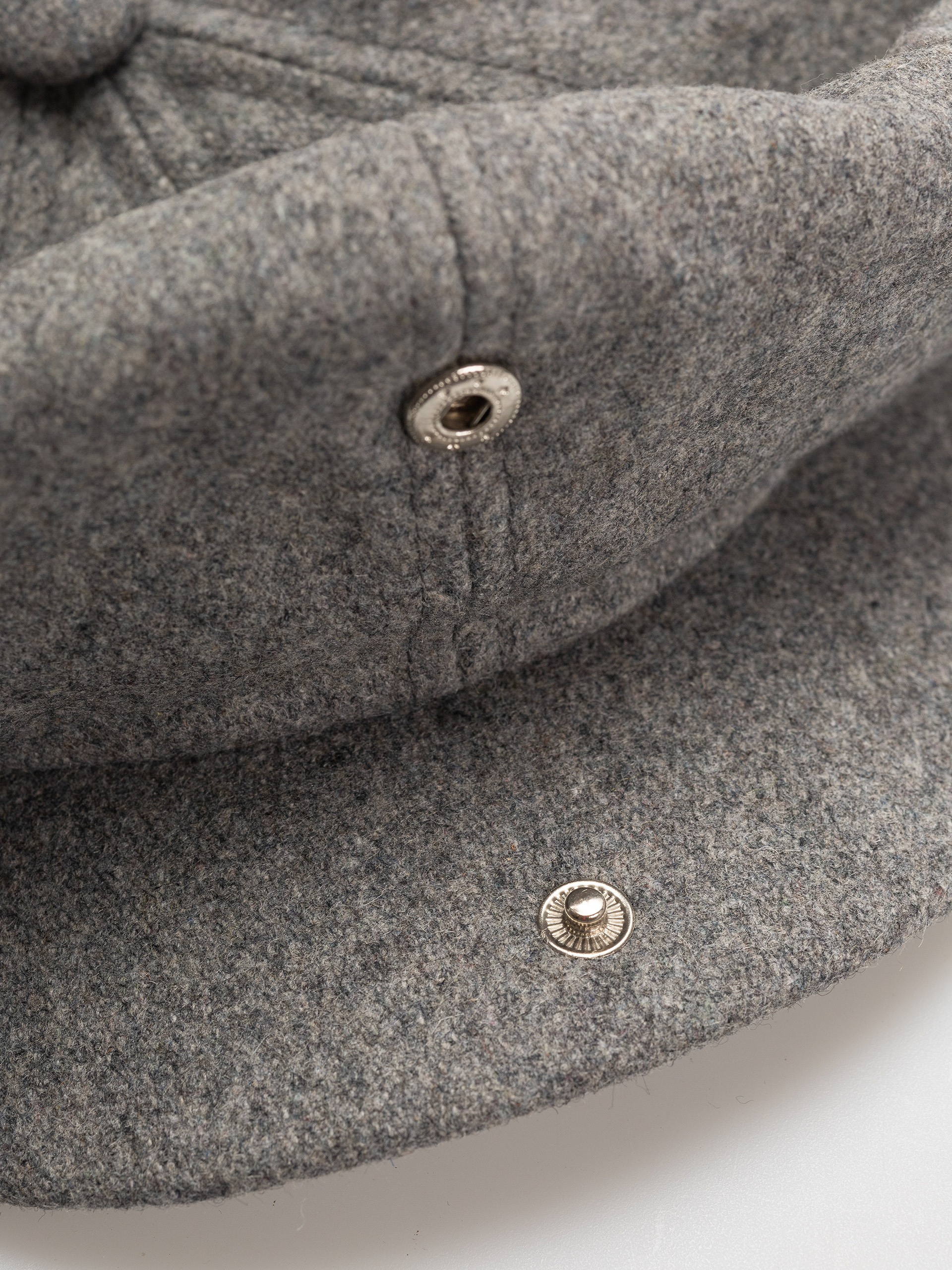 Kaszkiet Brixton Brood Flannel Snap Cap (dark heather grey/washed navy)