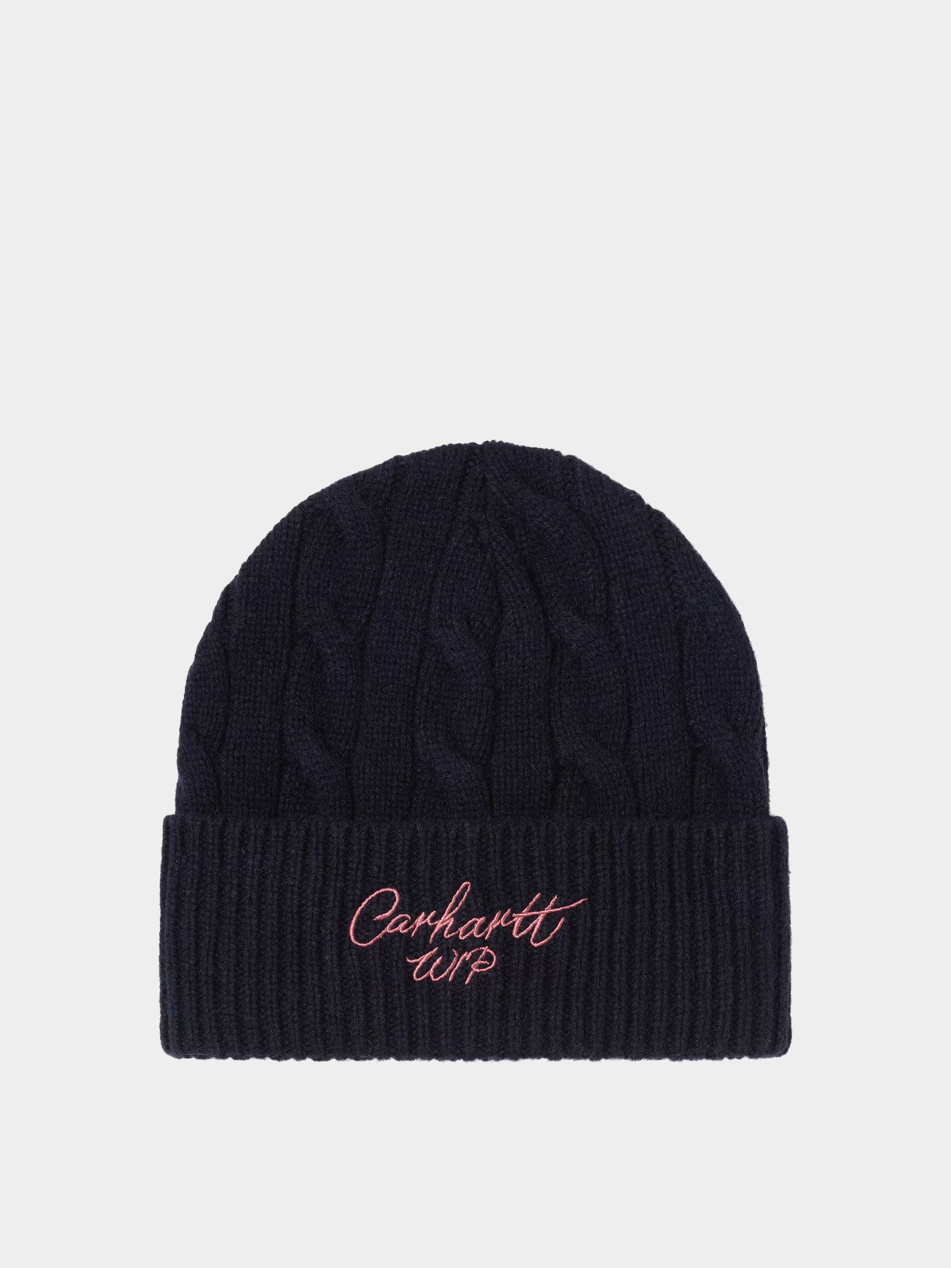 Czapka zimowa Carhartt WIP Signature Cable (deep night/glassy pink)