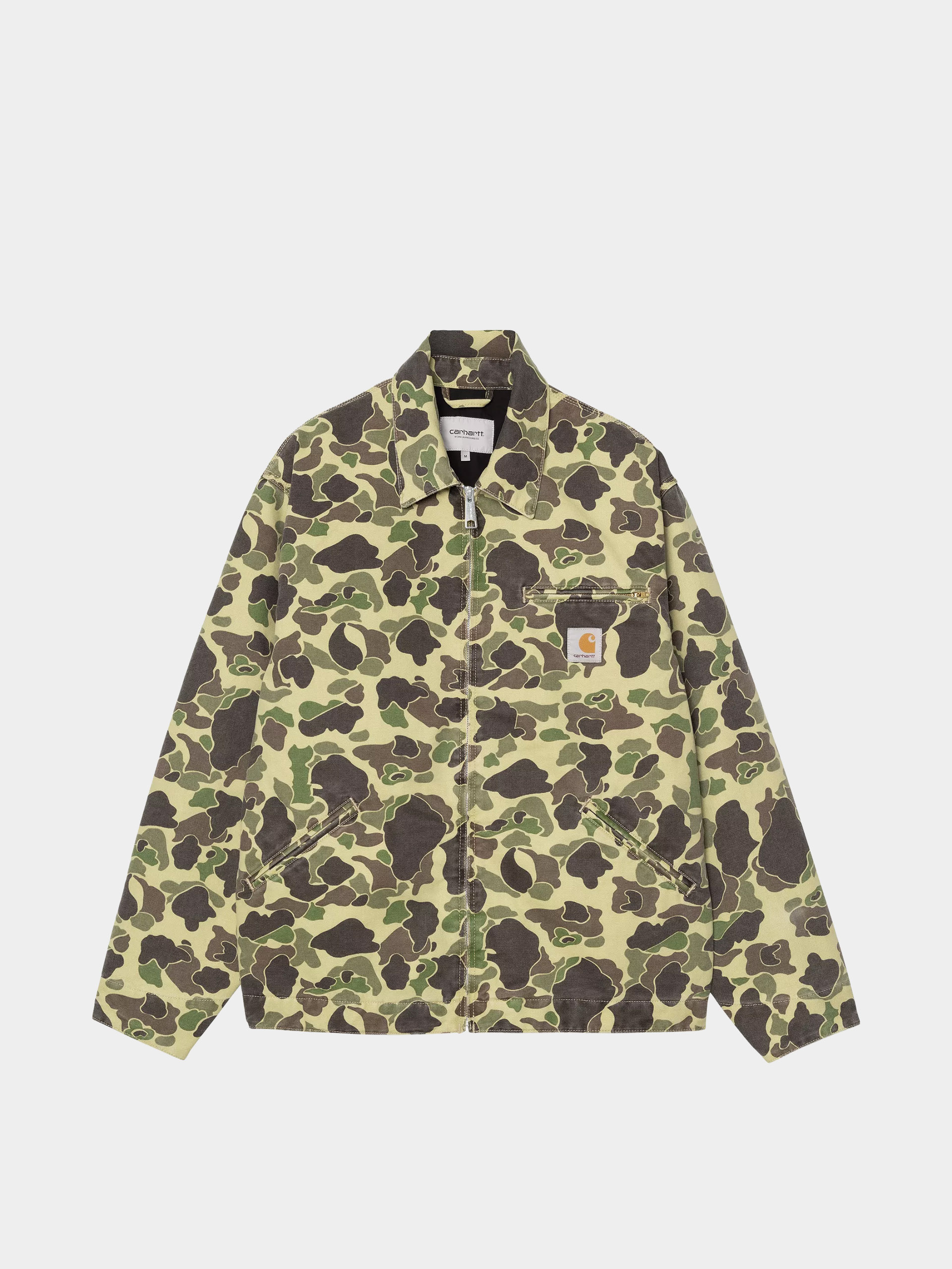 Carhartt WIP DUCK DETROIT JACKET カモ柄 S Kurtka Carhartt WIP Duck Detroit - szary (camo duck/green