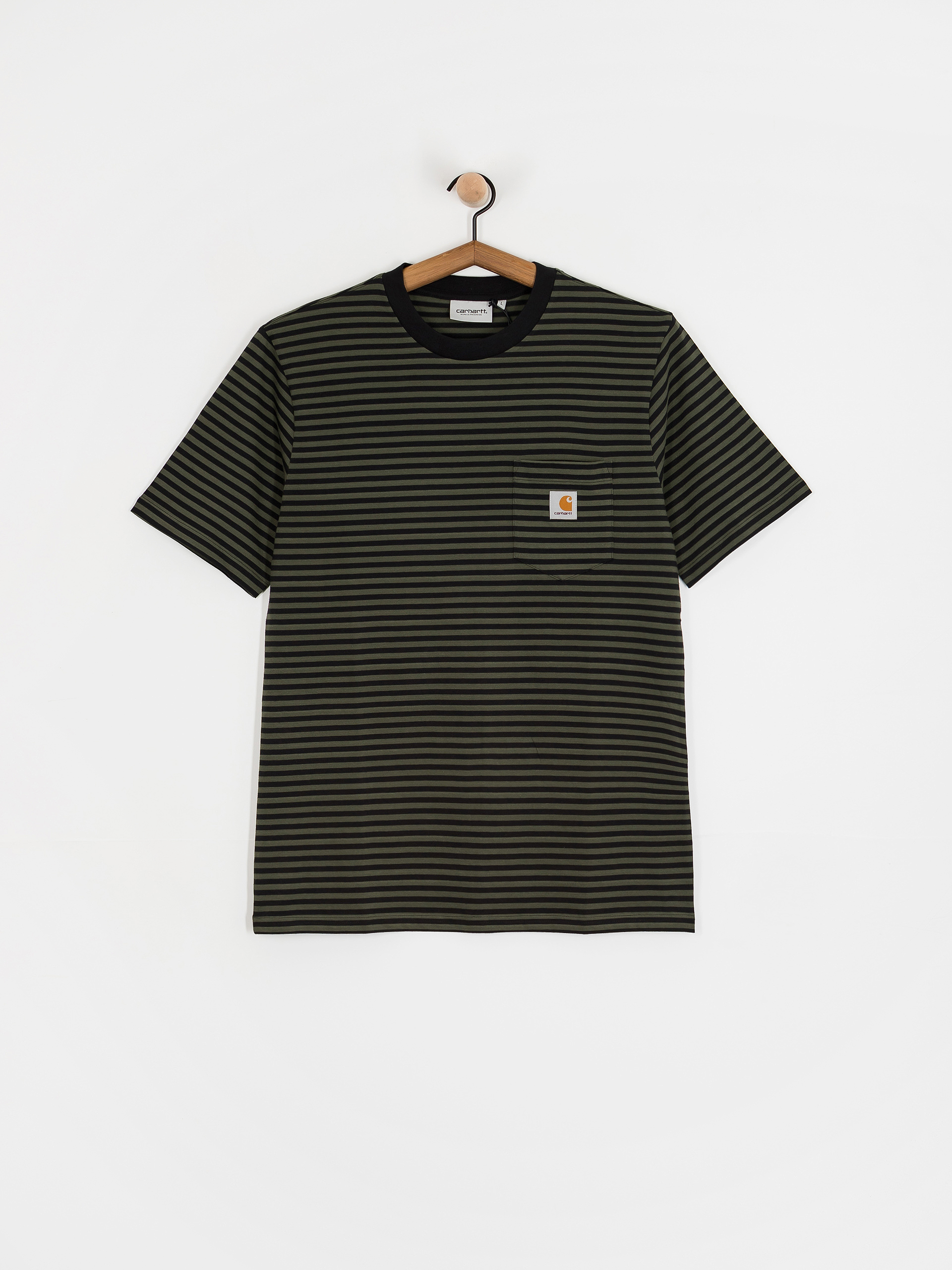 T-shirt Carhartt WIP Verner Pocket (verner stripe/black/opuntia)