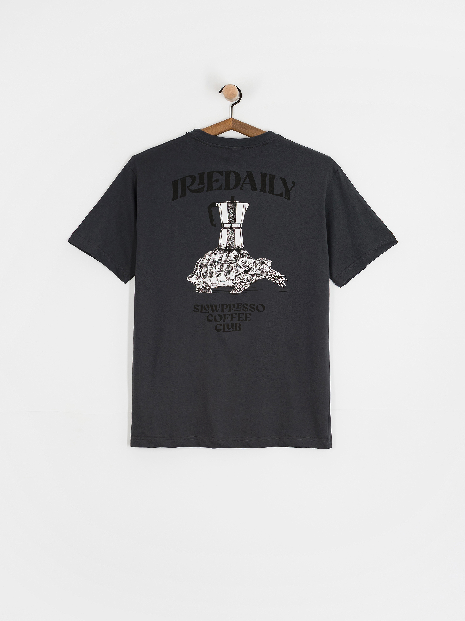 T-shirt Iriedaily Slowpresso (coal)
