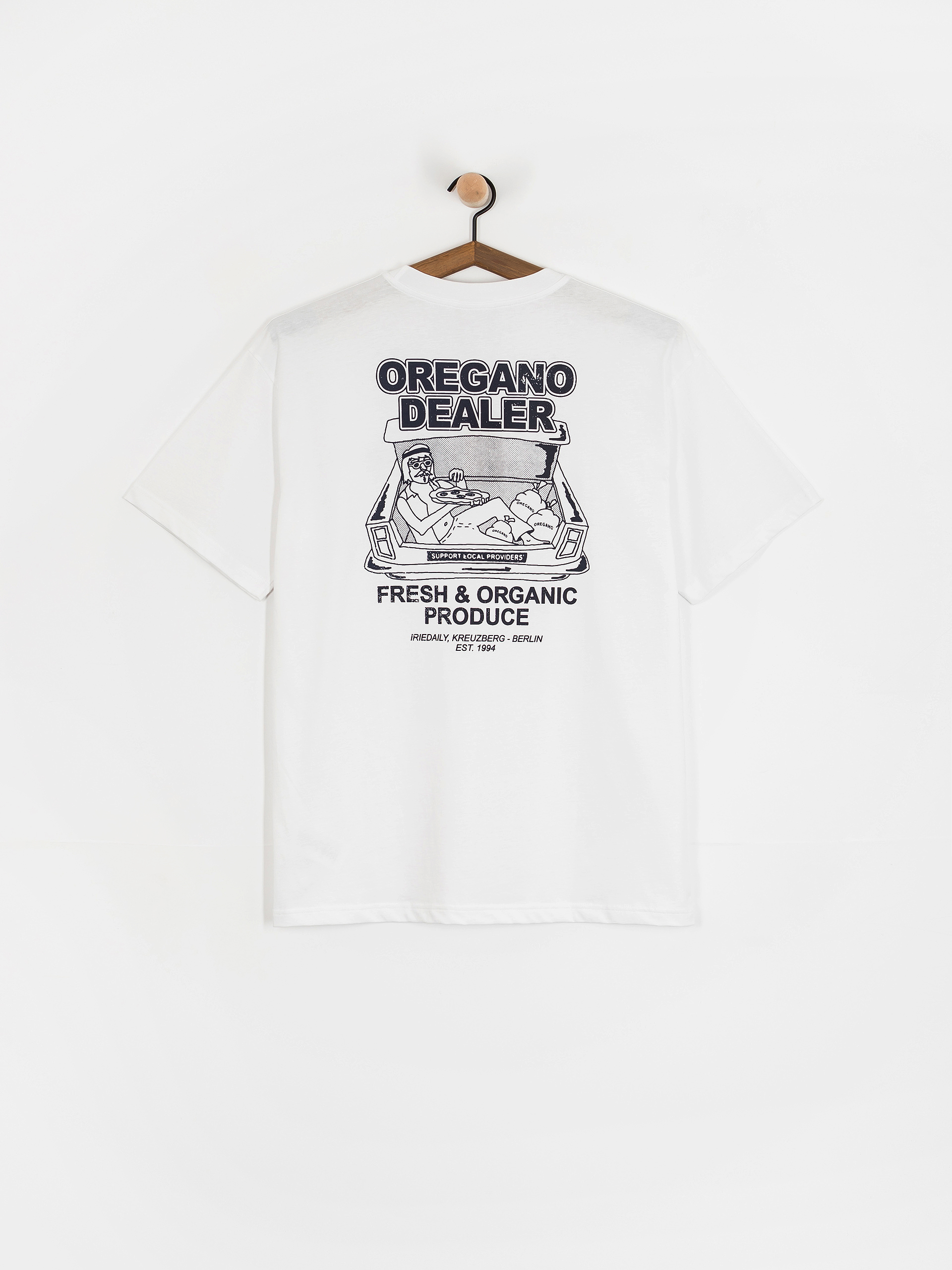 T-shirt Iriedaily Oregano Dealer (white)