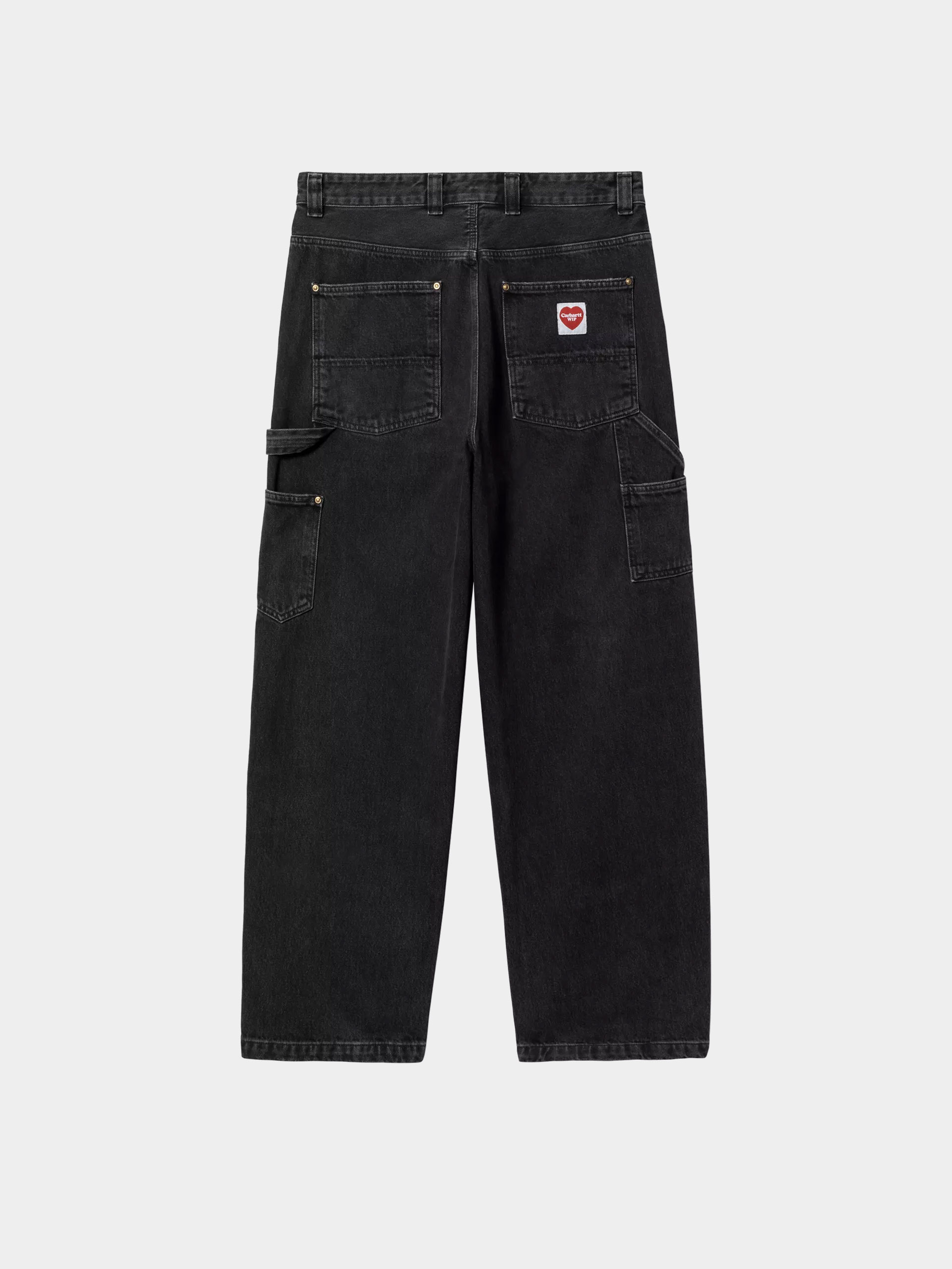 Spodnie Carhartt WIP Nash Double Knee (black/stone washed)