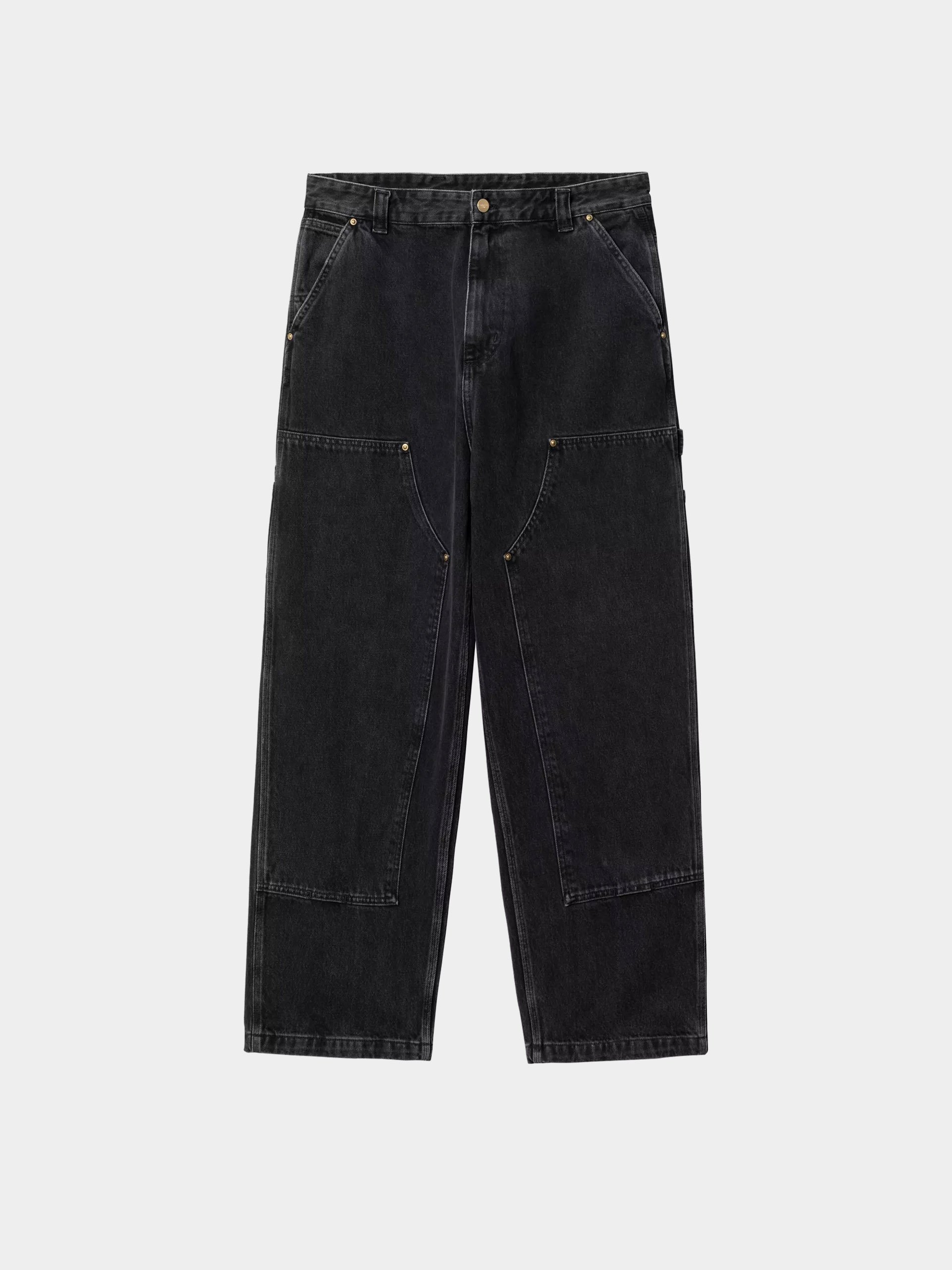 Spodnie Carhartt WIP Nash Double Knee (black/stone washed)