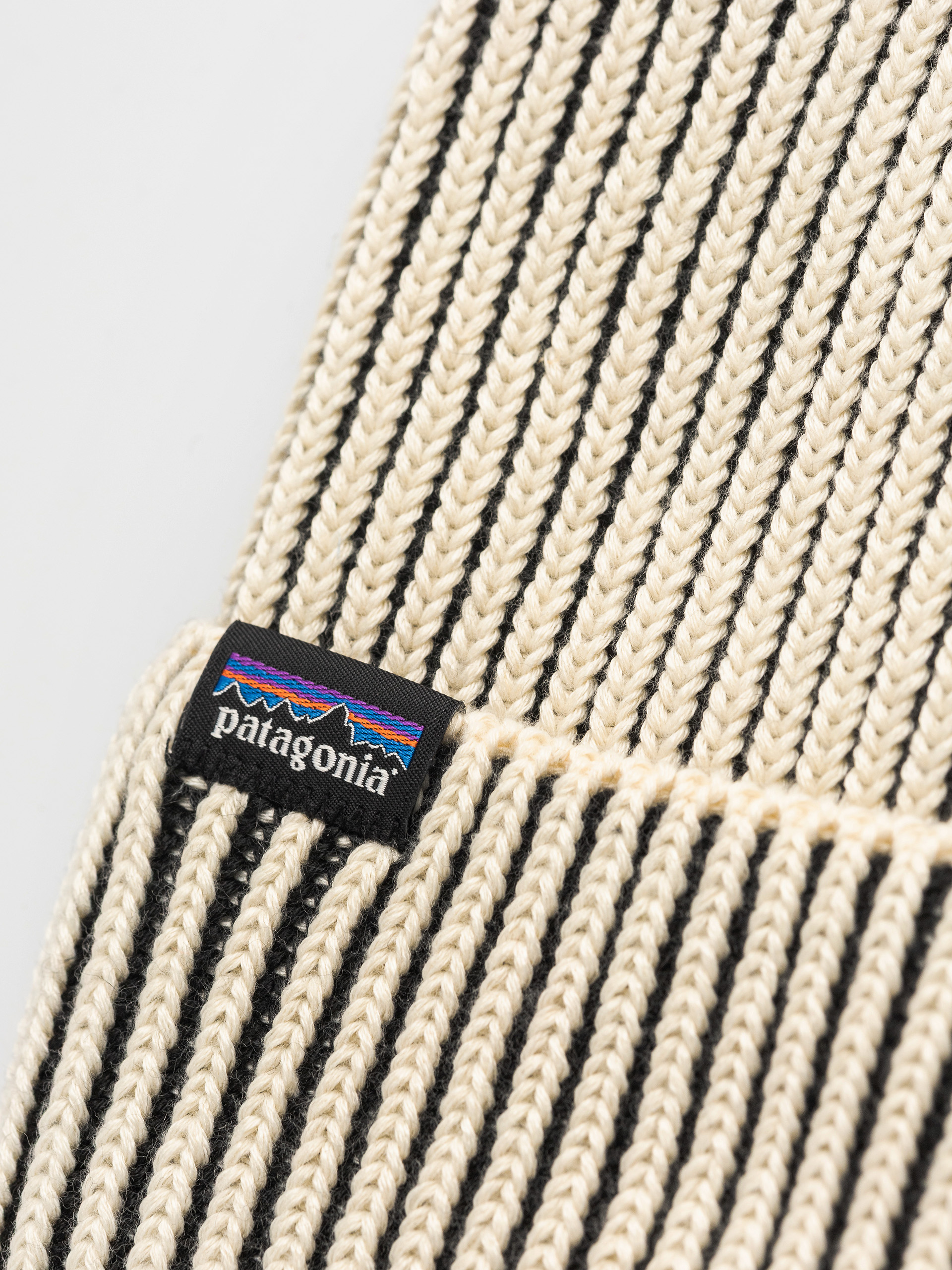 Czapka zimowa Patagonia Fishermans Rolled (contrast stripe black)