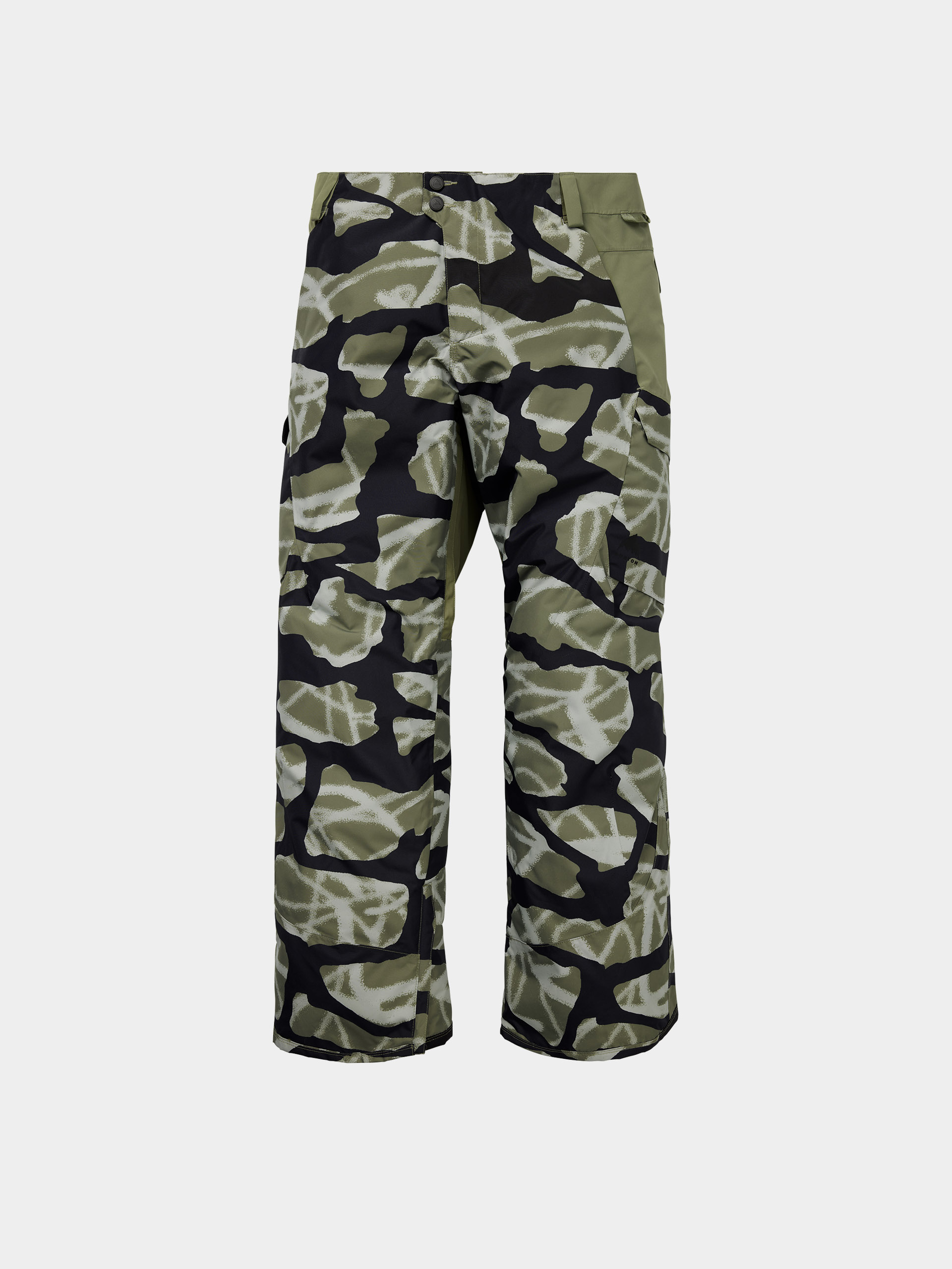 Męskie Spodnie snowboardowe Burton Reserve 2L (graffiti camo/forest moss)