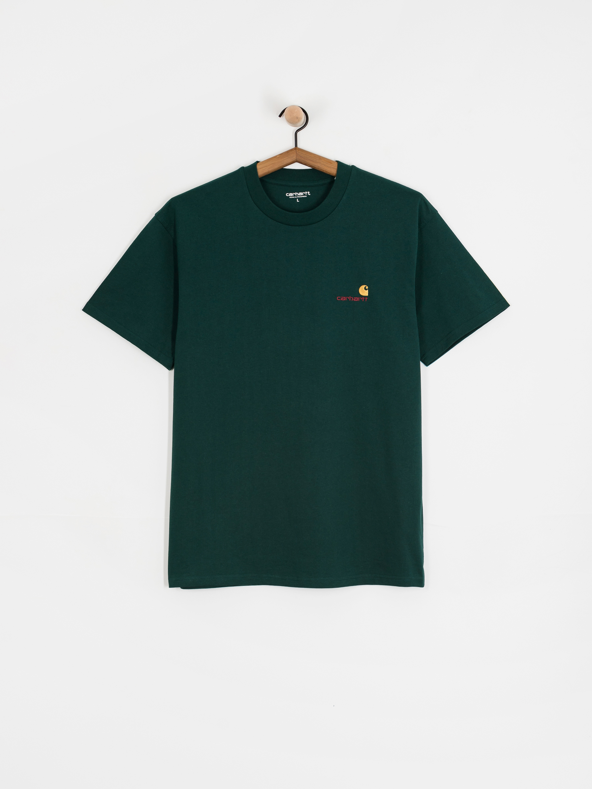T-shirt Carhartt WIP American Script (dark fir)
