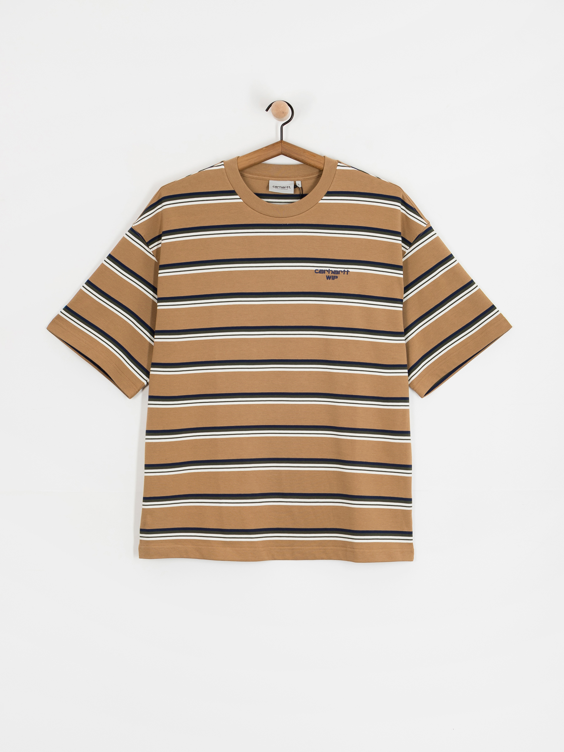 T-shirt Carhartt WIP Holm (holm stripe/peanut)