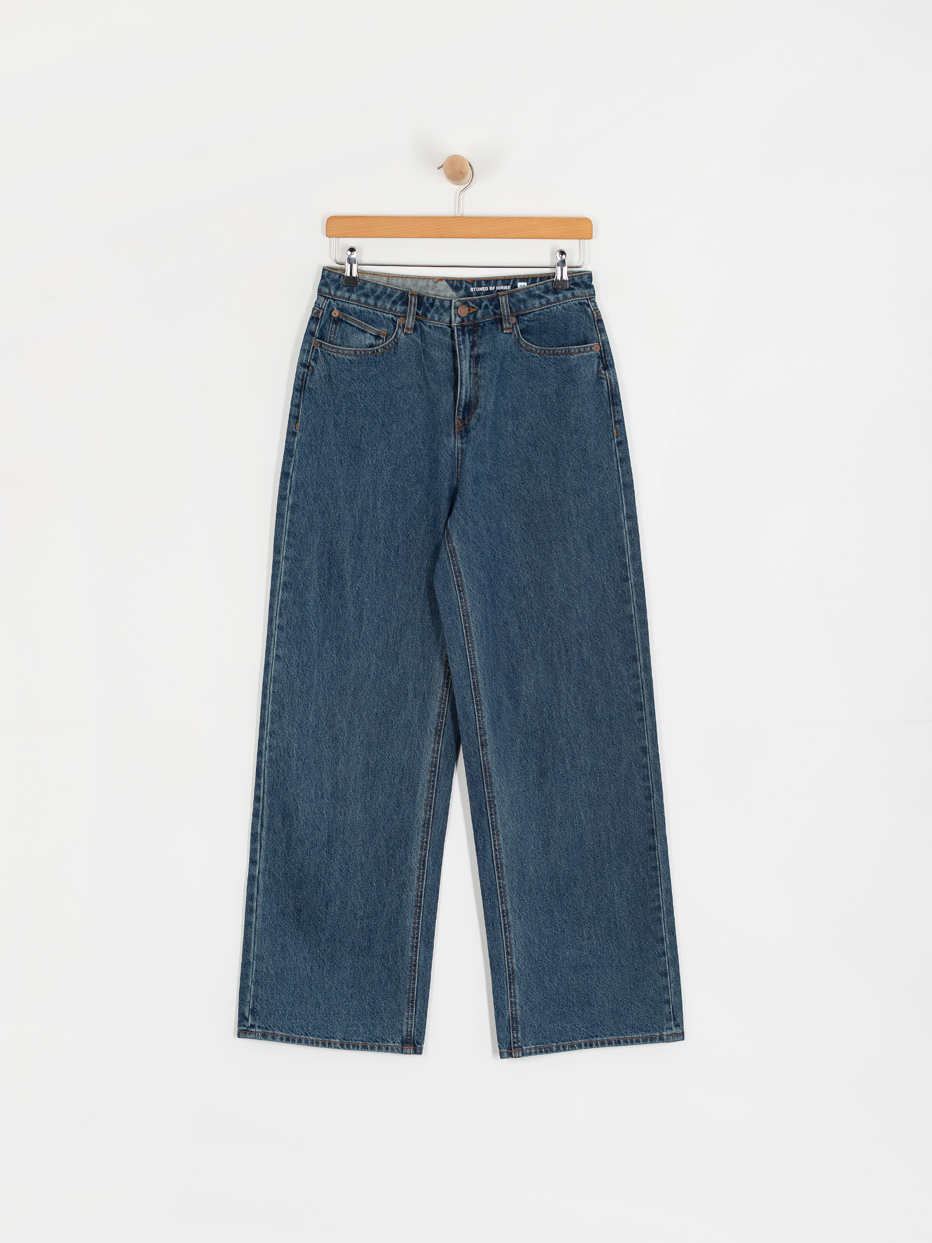 Spodnie Volcom Stoned Bf Hirise Wmn (indigo ridge wash)
