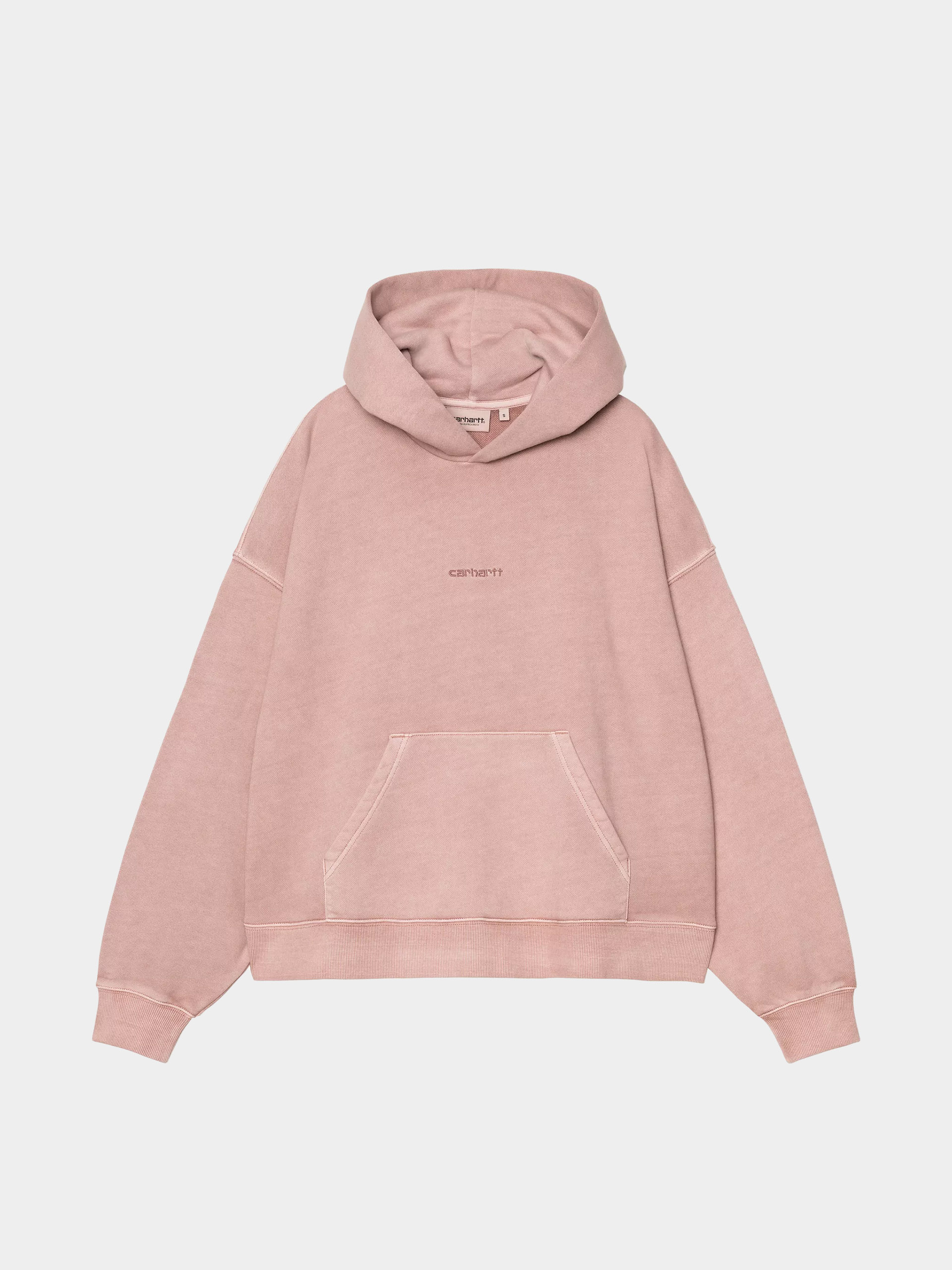 Bluza z kapturem Carhartt WIP Benton HD Wmn (glassy pink/garment dyed)