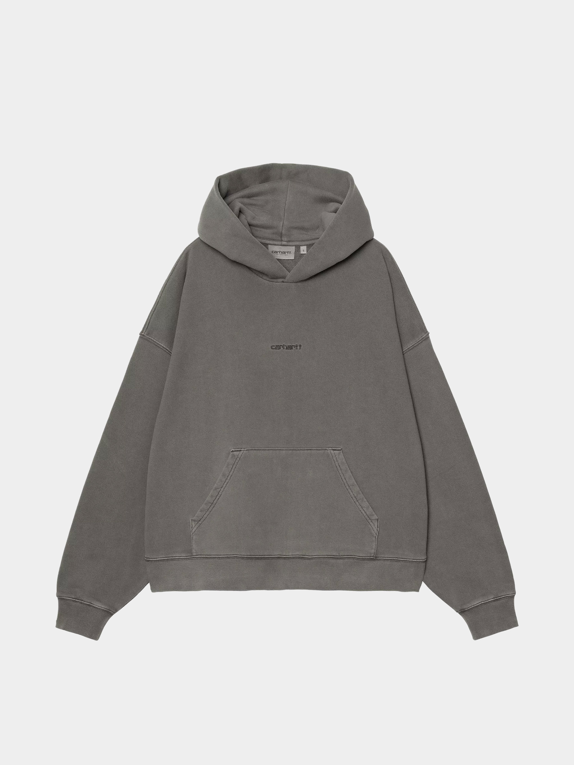 Bluza z kapturem Carhartt WIP Benton HD Wmn (graphite/garment dyed)