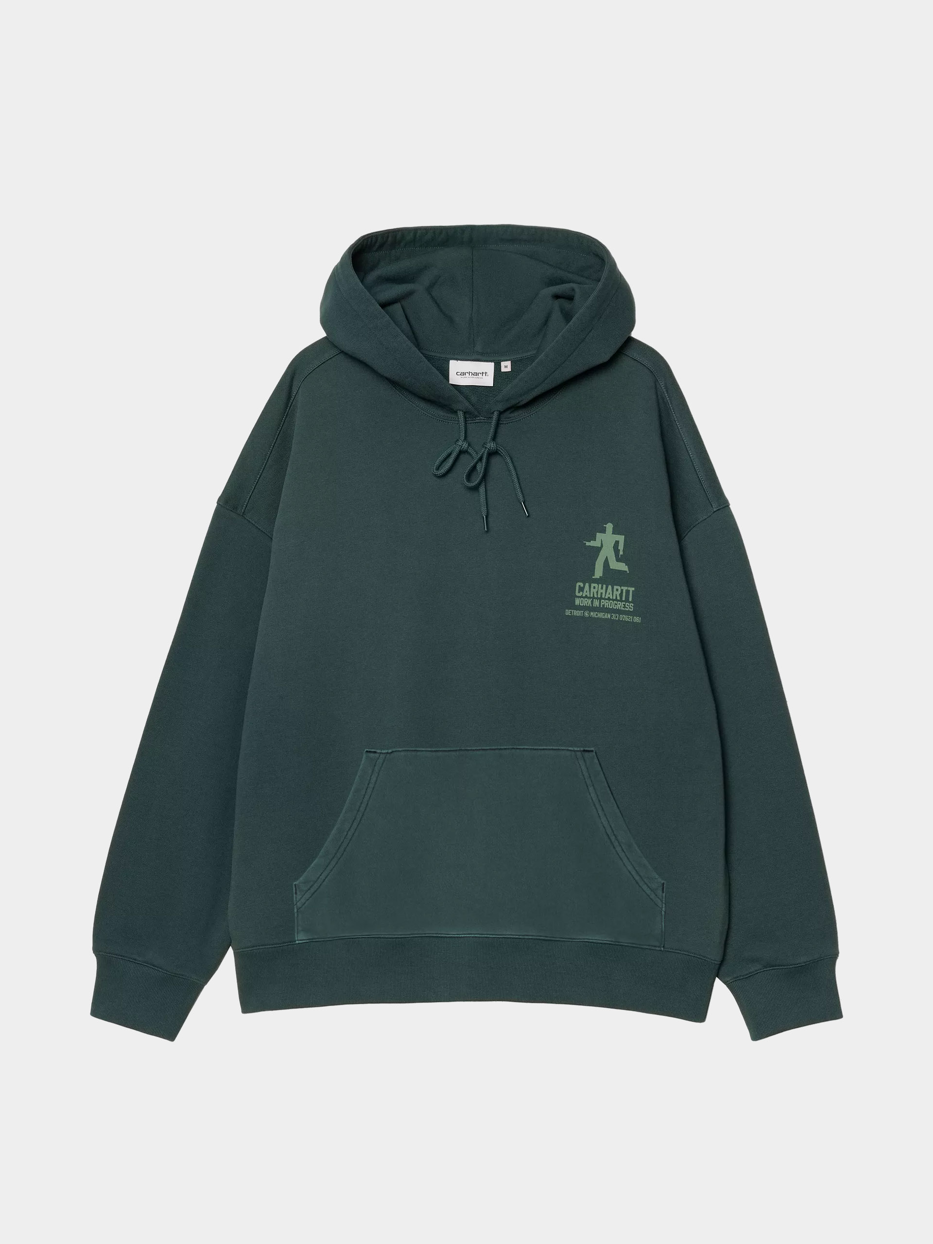 Bluza z kapturem Carhartt WIP Distance HD (dark fir/stone dyed)
