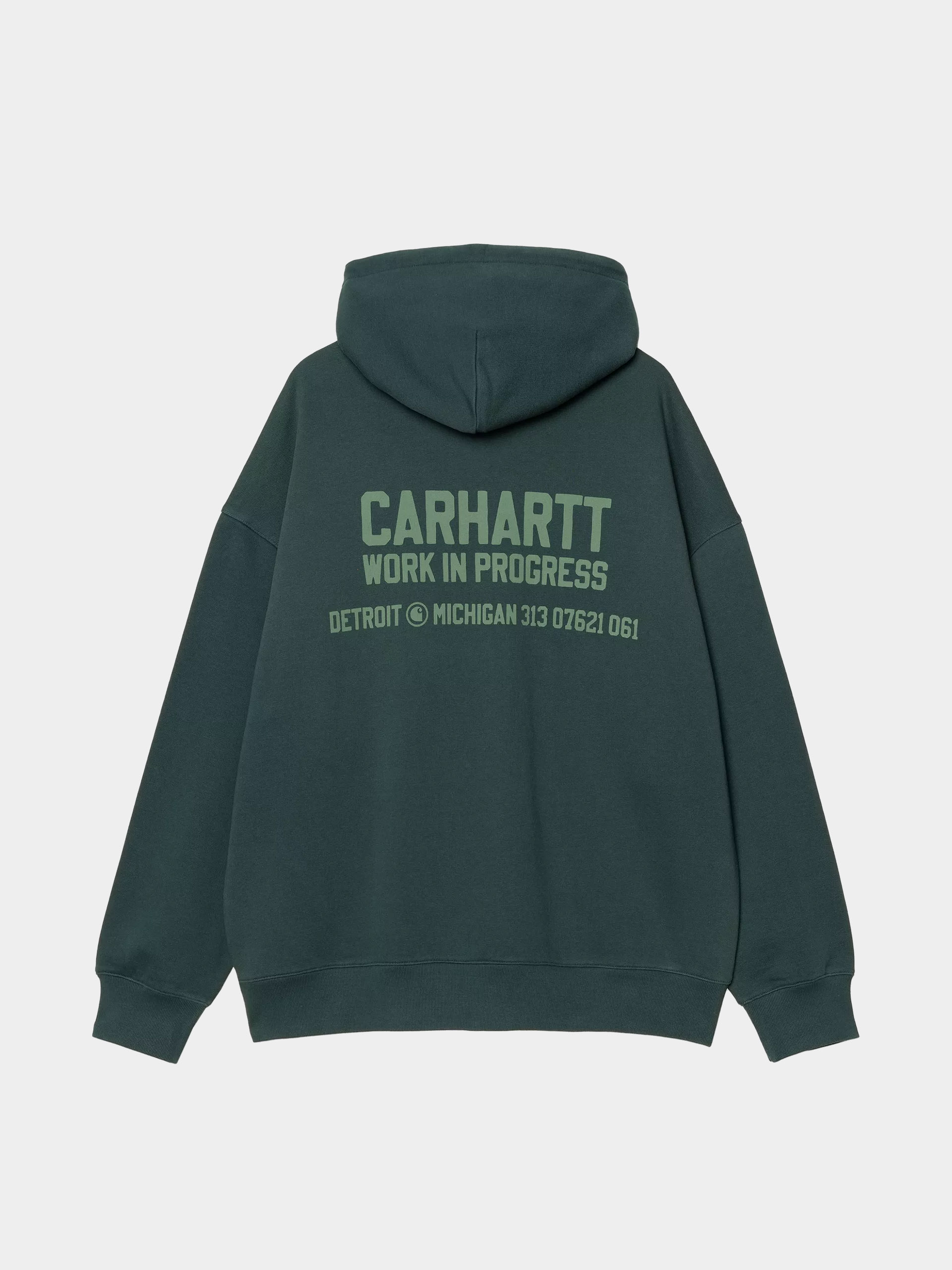 Bluza z kapturem Carhartt WIP Distance HD (dark fir/stone dyed)