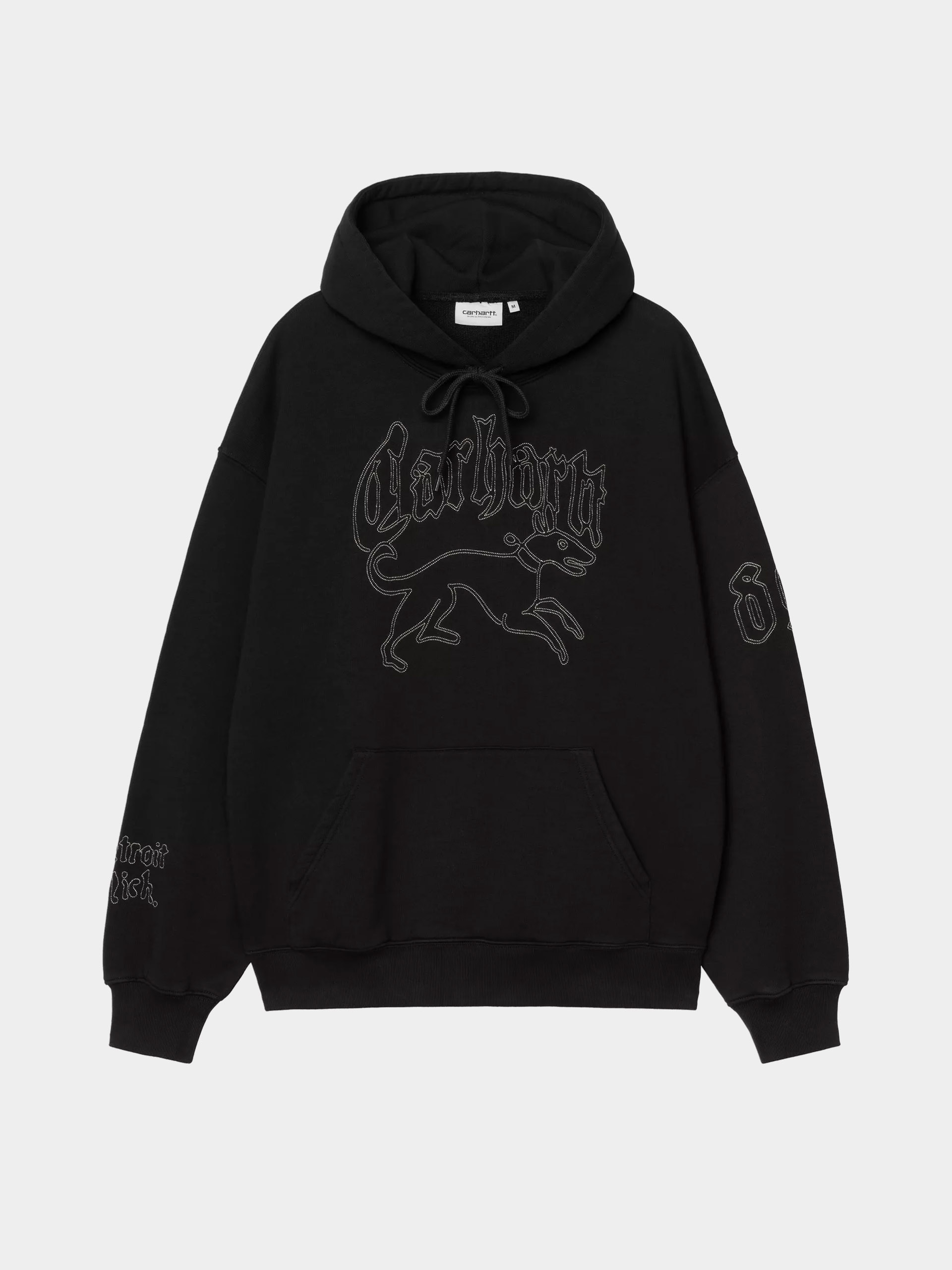 Bluza z kapturem Carhartt WIP Hackwork HD (black/wall)