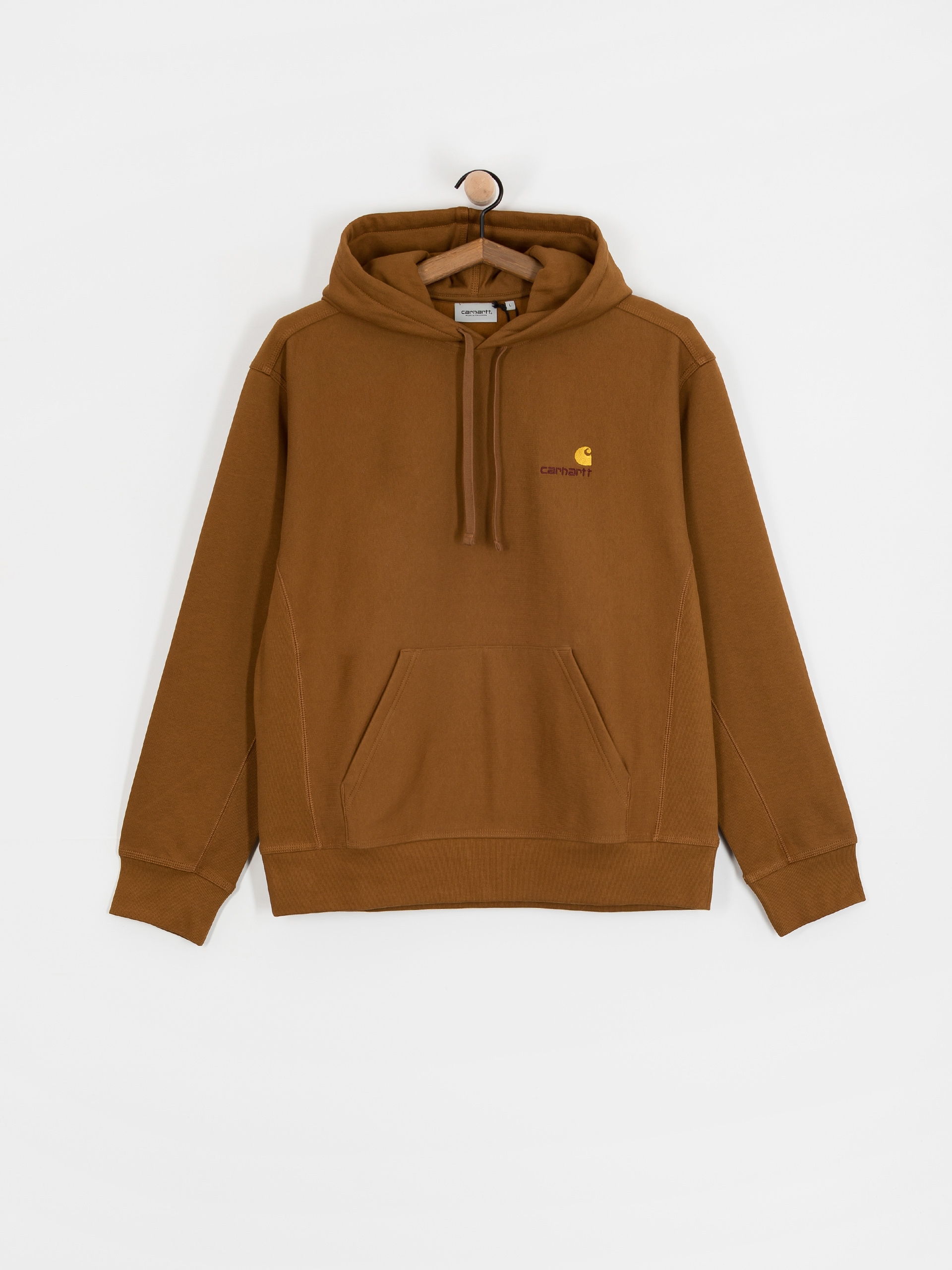 Bluza z kapturem Carhartt WIP American Script HD (hamilton brown)