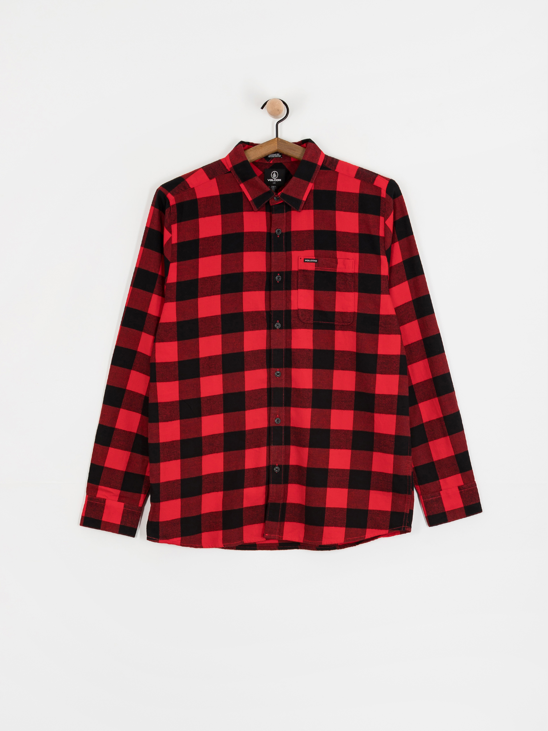 Koszula Volcom Caden Plaid (lifeguard red)