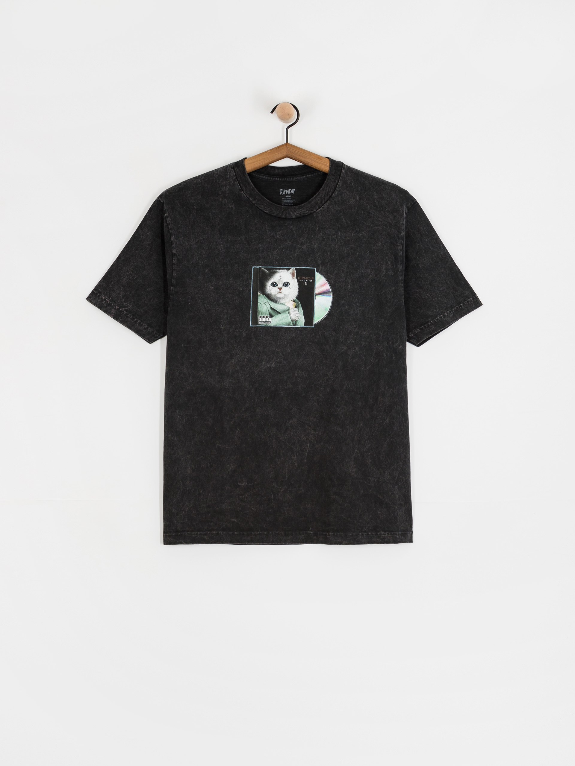 T-shirt RipNDip Lil Nerm 3 (black vintage wash)