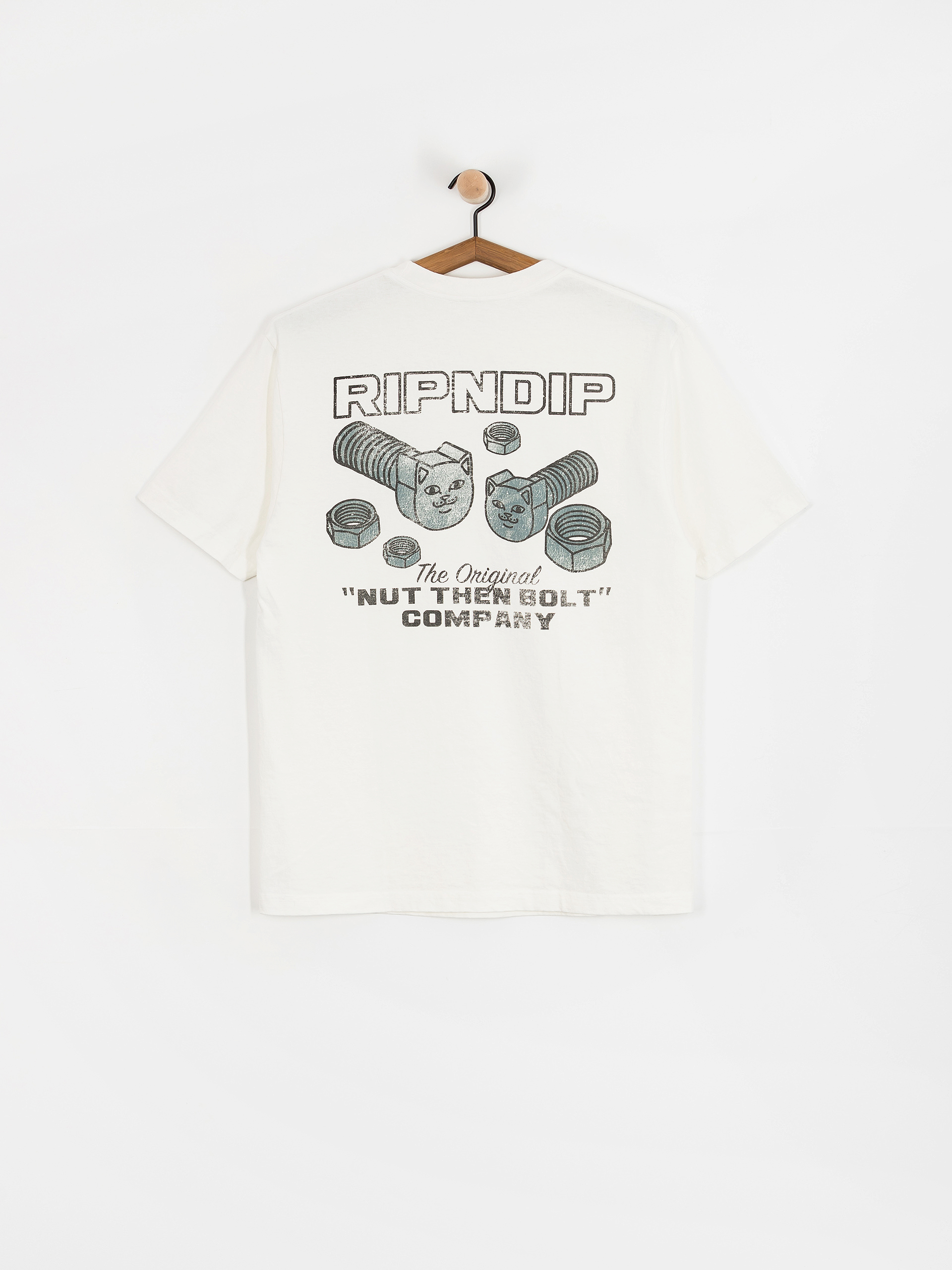 T-shirt RipNDip Nut Then Bolt Pocket (bone)