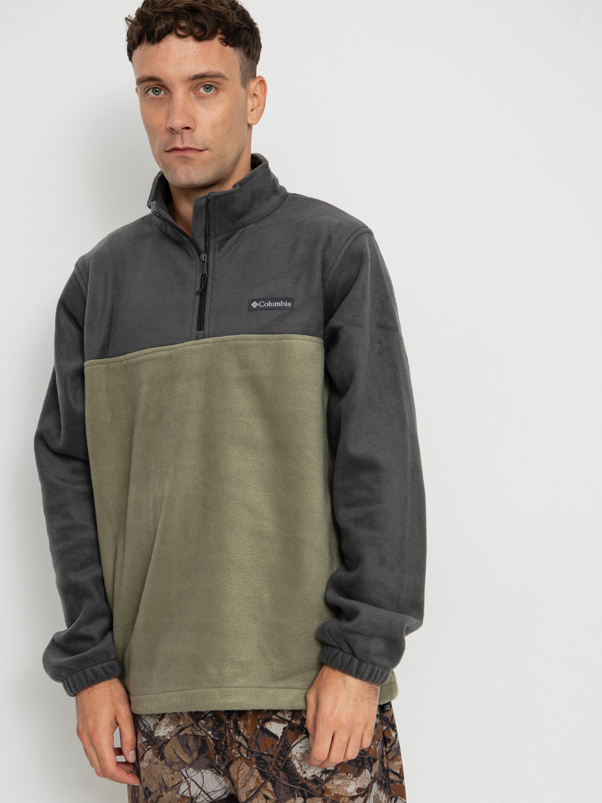 Polar Columbia Steens Mountain Half Zip (shark/stone green)