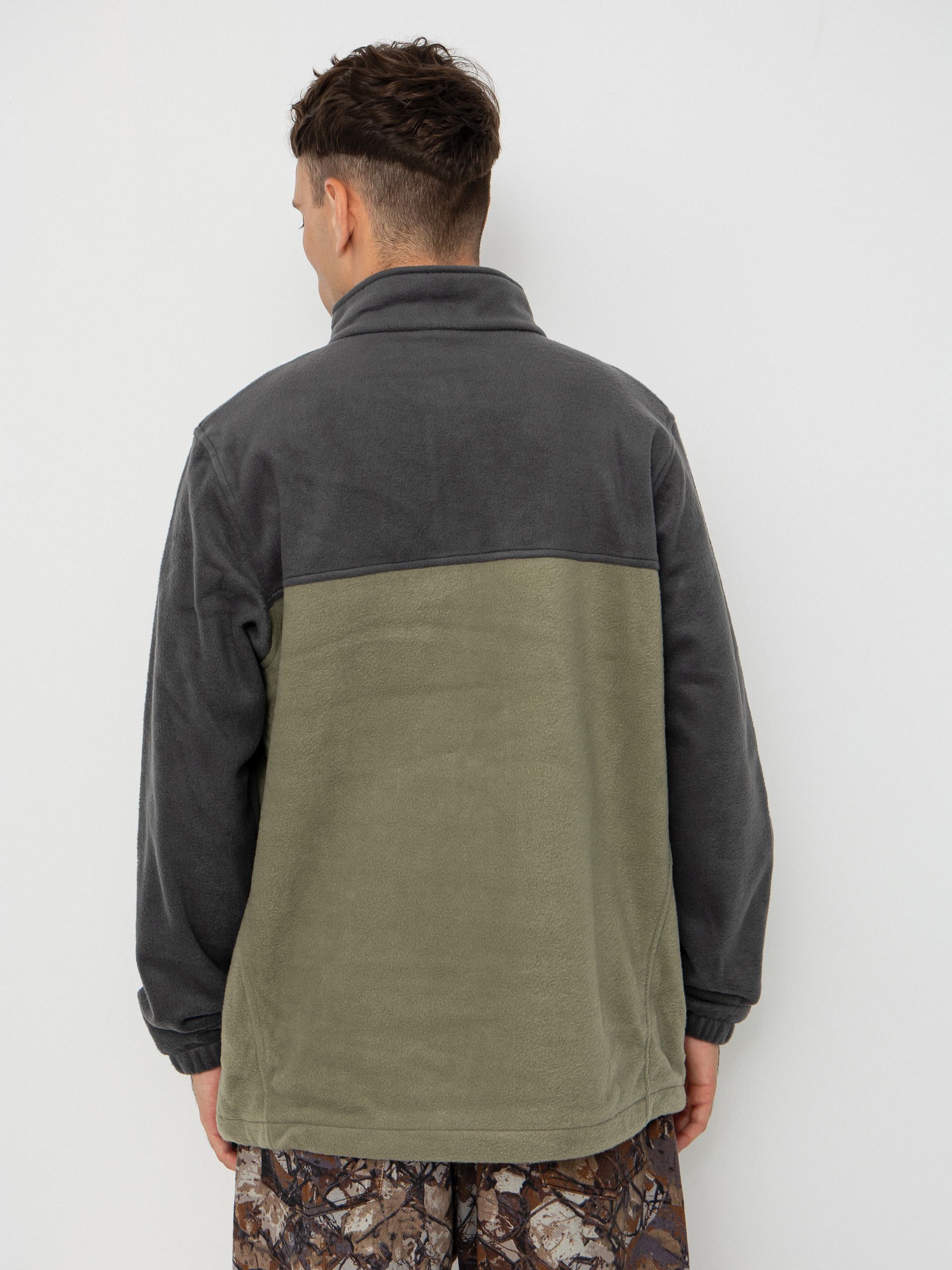 Męski Polar Columbia Steens Mountain Half Zip (shark/stone green)