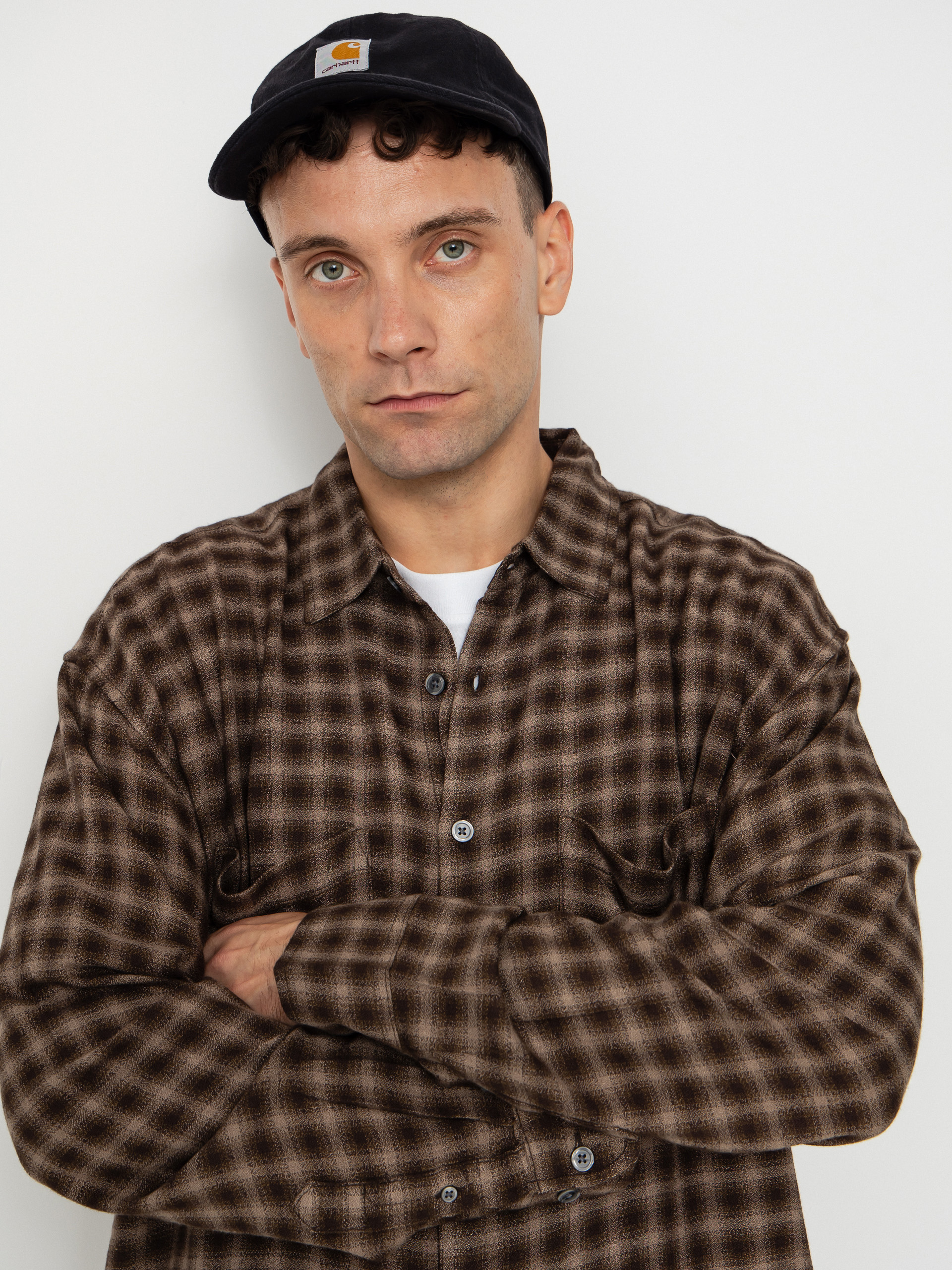 Koszula OBEY Clarence Woven (black multi)