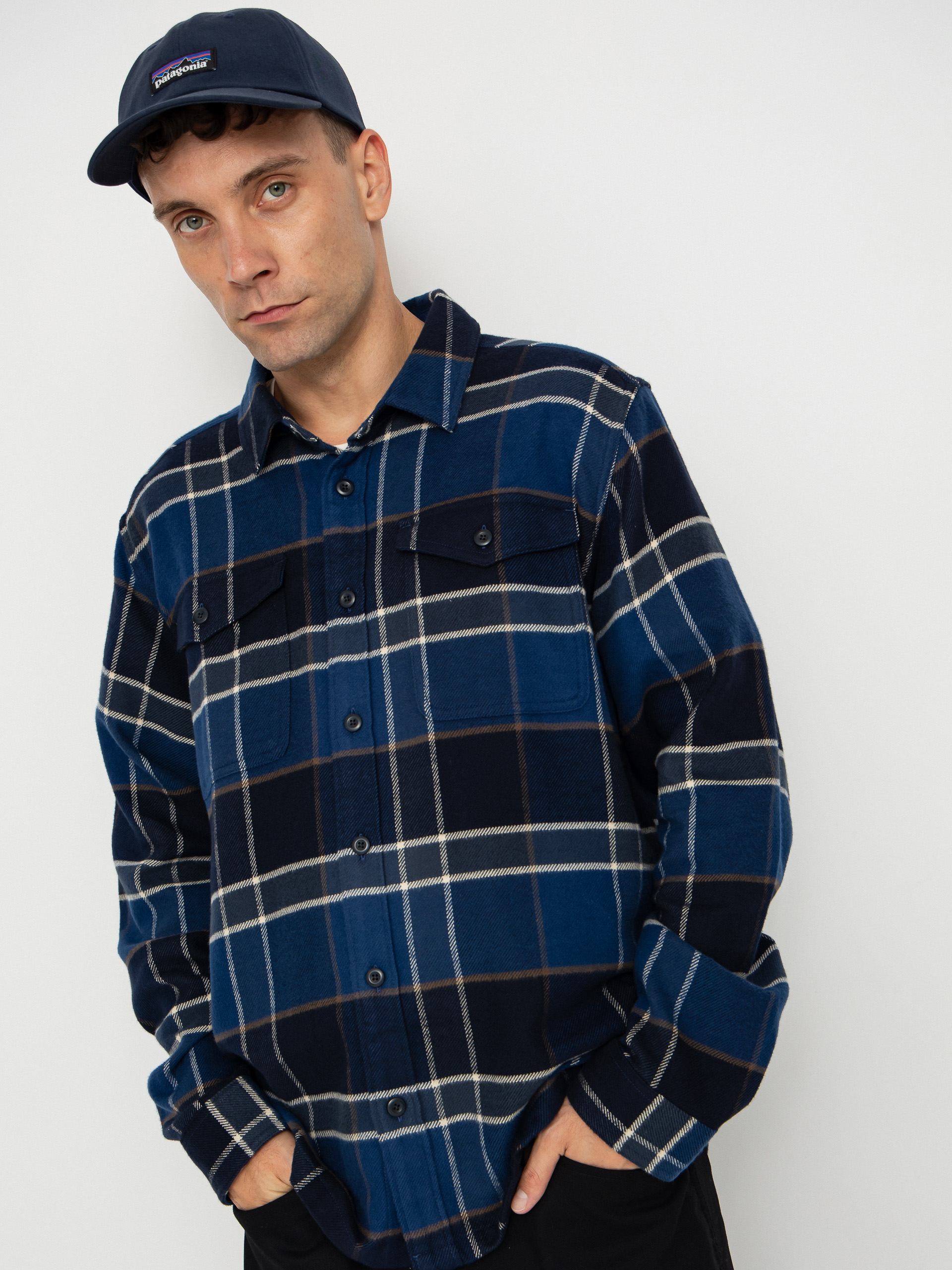 Koszula Patagonia Fjord Flannel (cycles sunken blue)