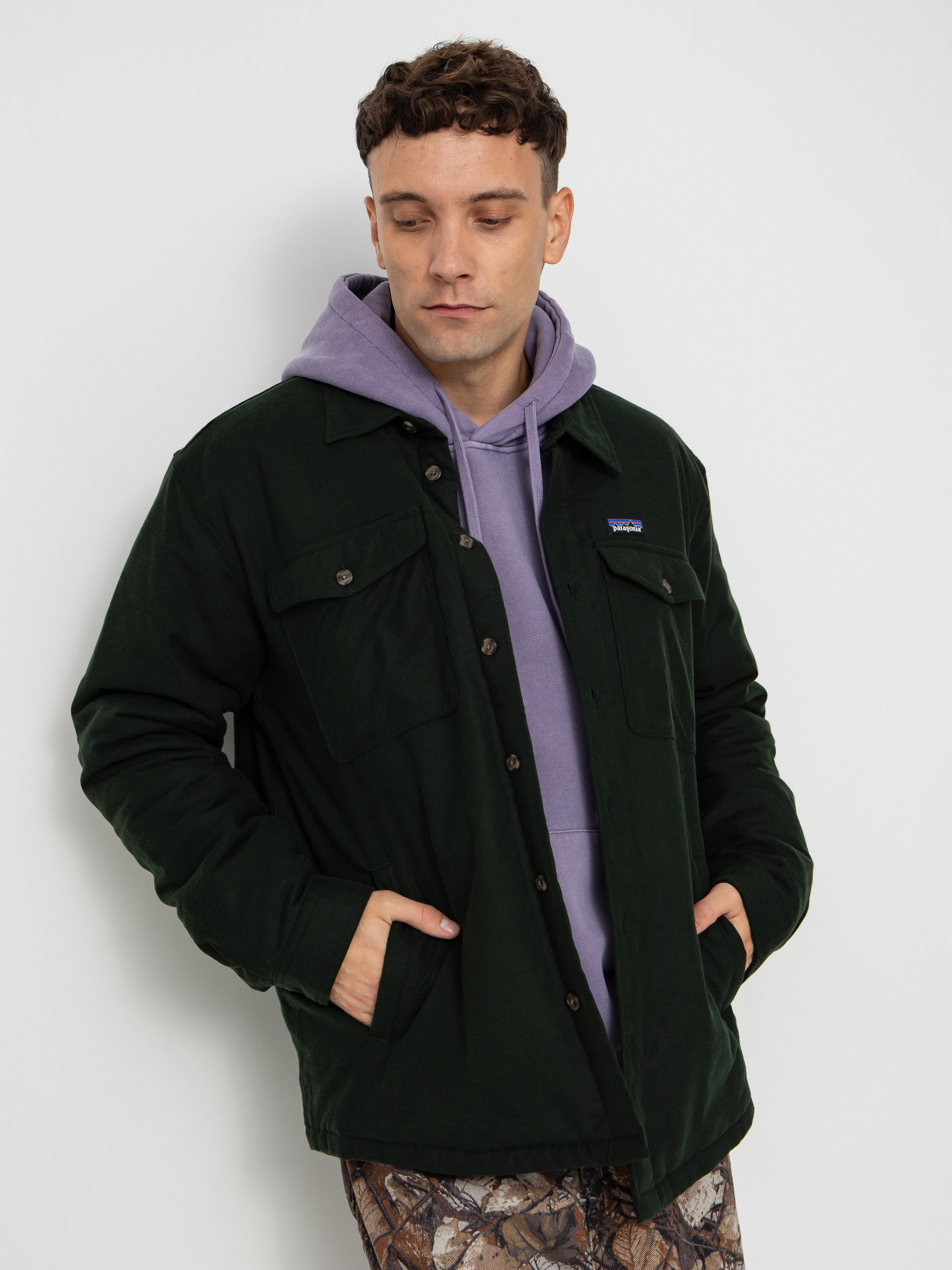 Koszula Patagonia LW Insulated Fjord Flannel (old growth green)