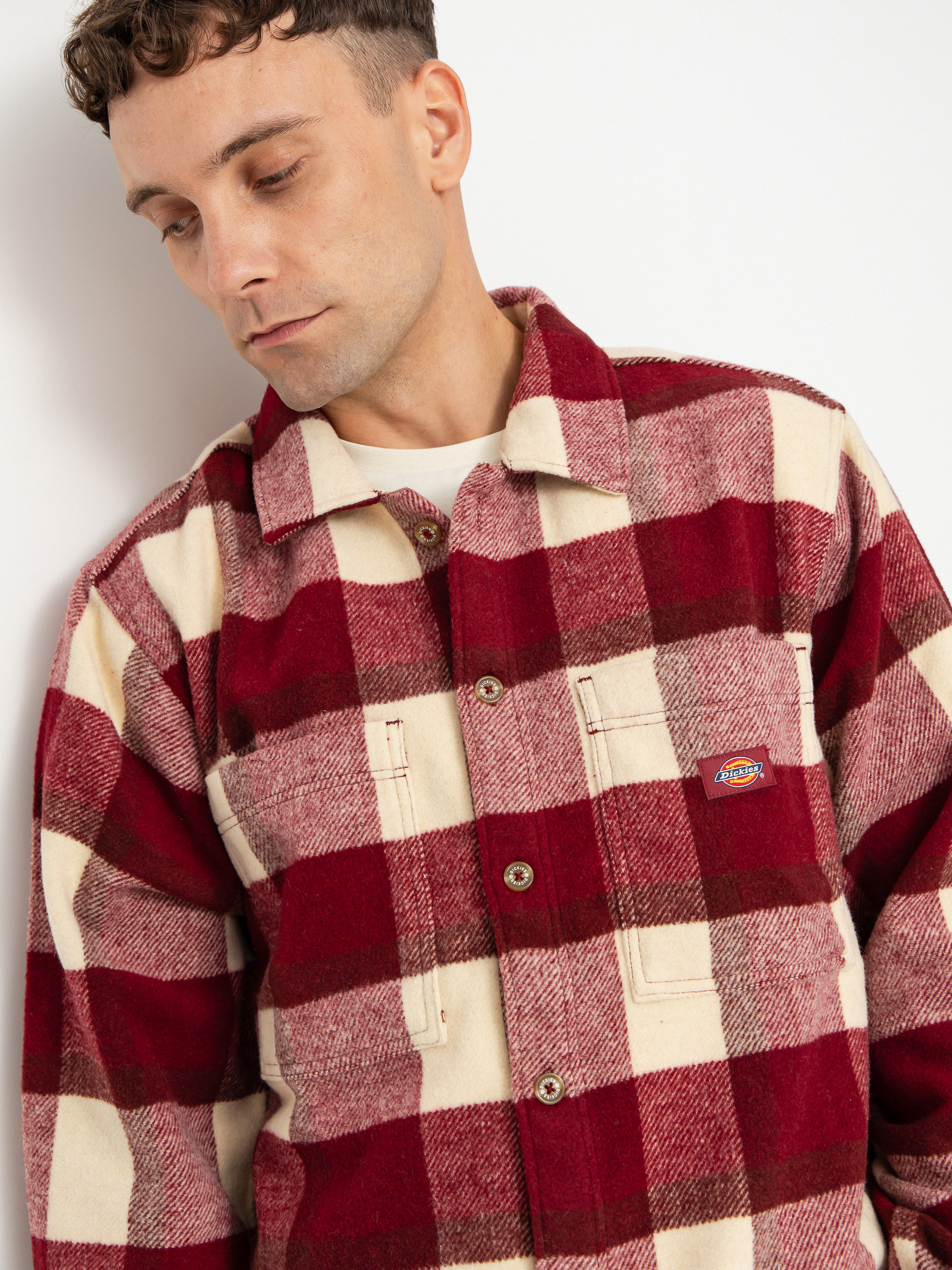 Koszula Dickies Plaid Coaling (tibetan red)