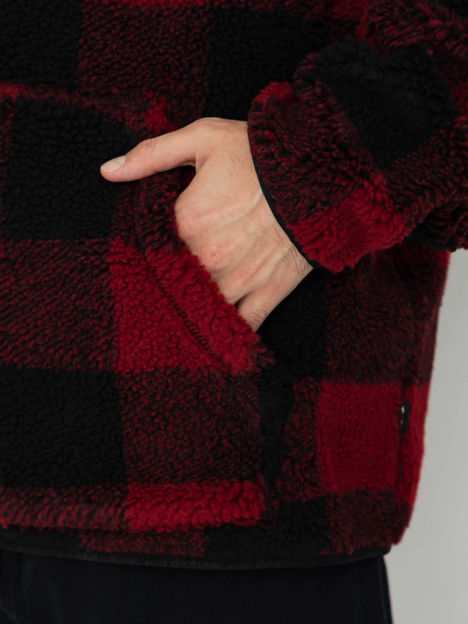 Męski Polar Quiksilver Mercury Woodlands Sherpa (woodlands biking red)