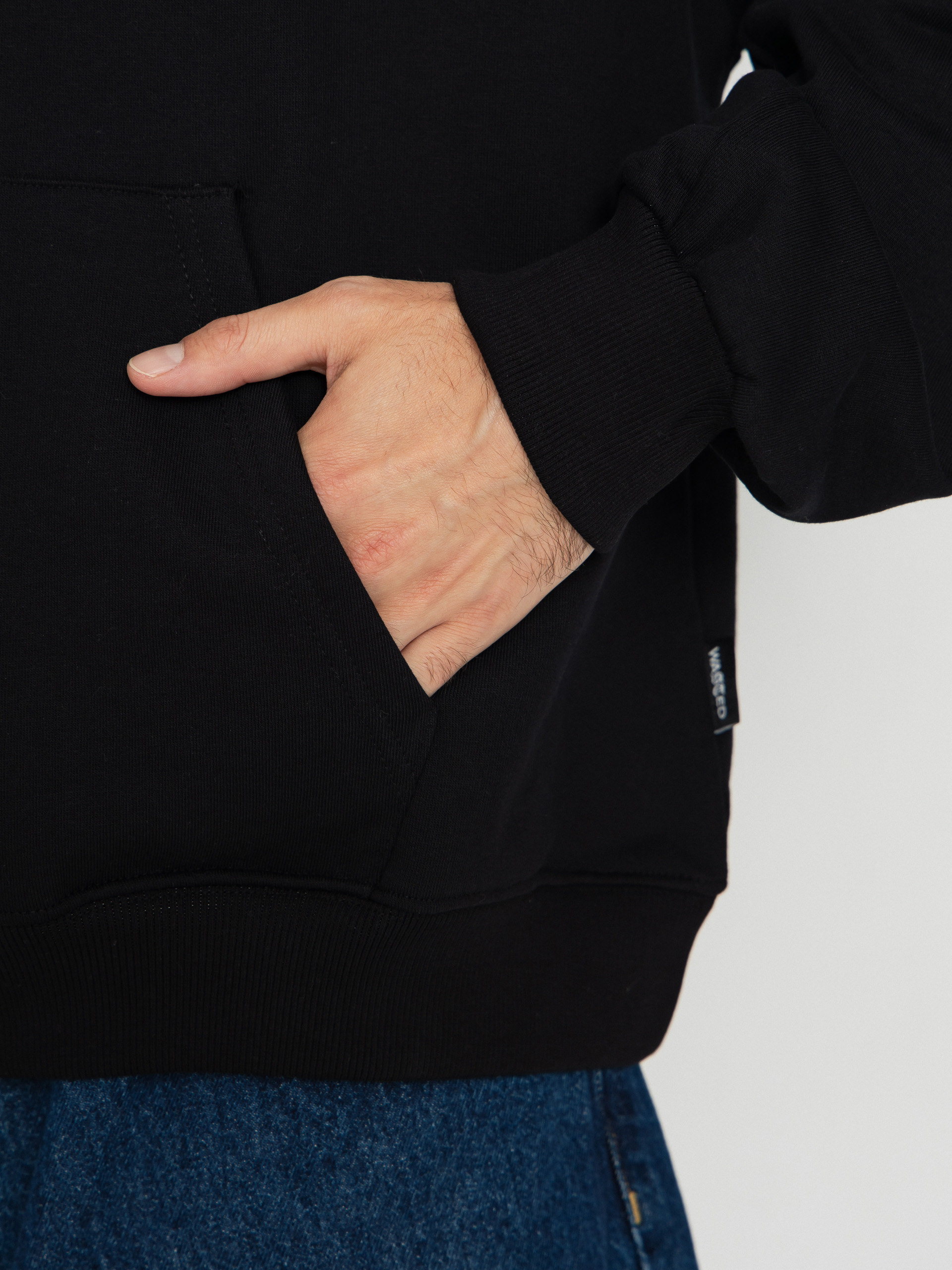 Bluza z kapturem Wasted Paris Switchblade Boxy HD (black)