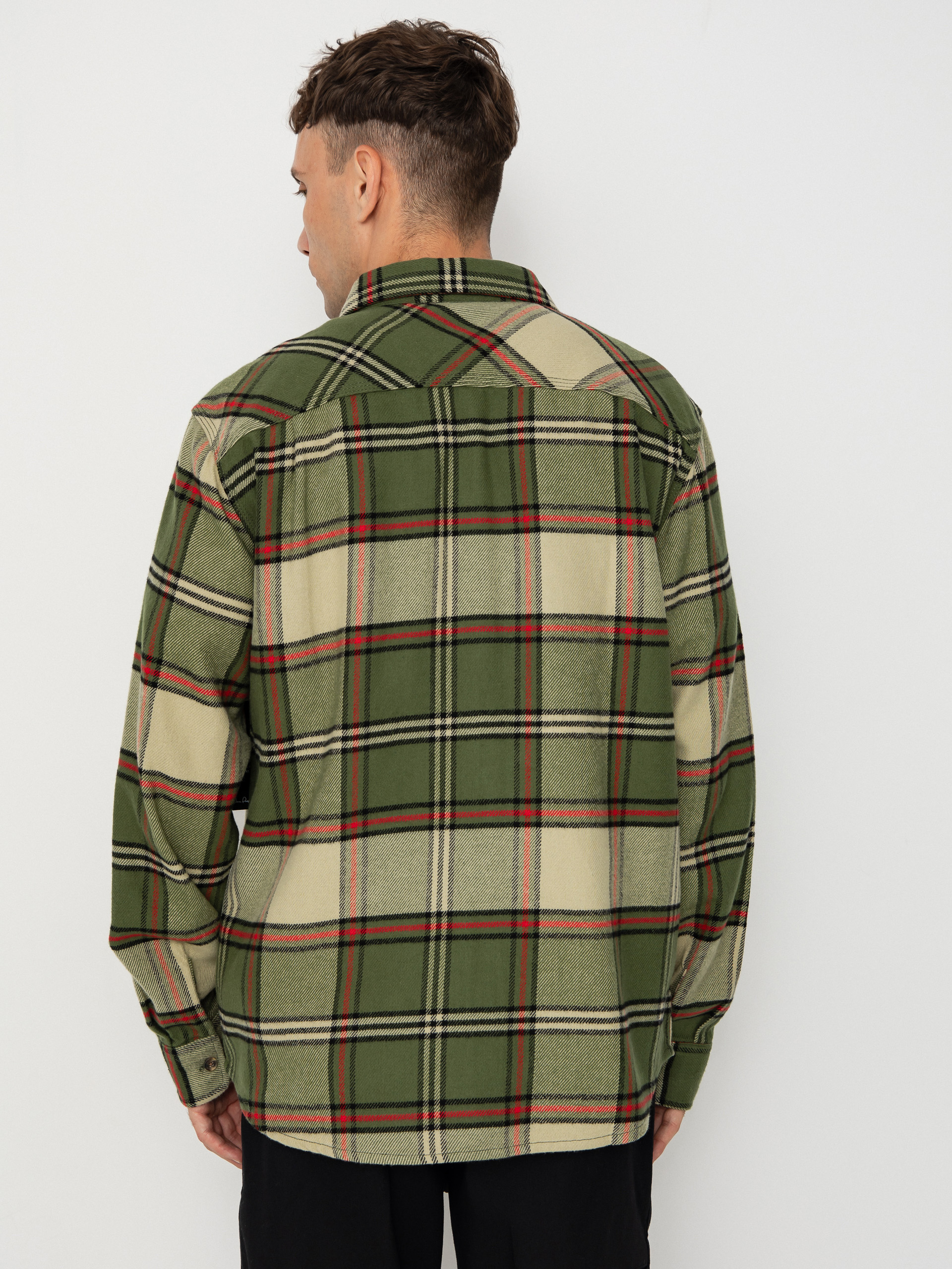 Koszula Brixton Bowery Flannel (wild green/elm/adrenaline rush)