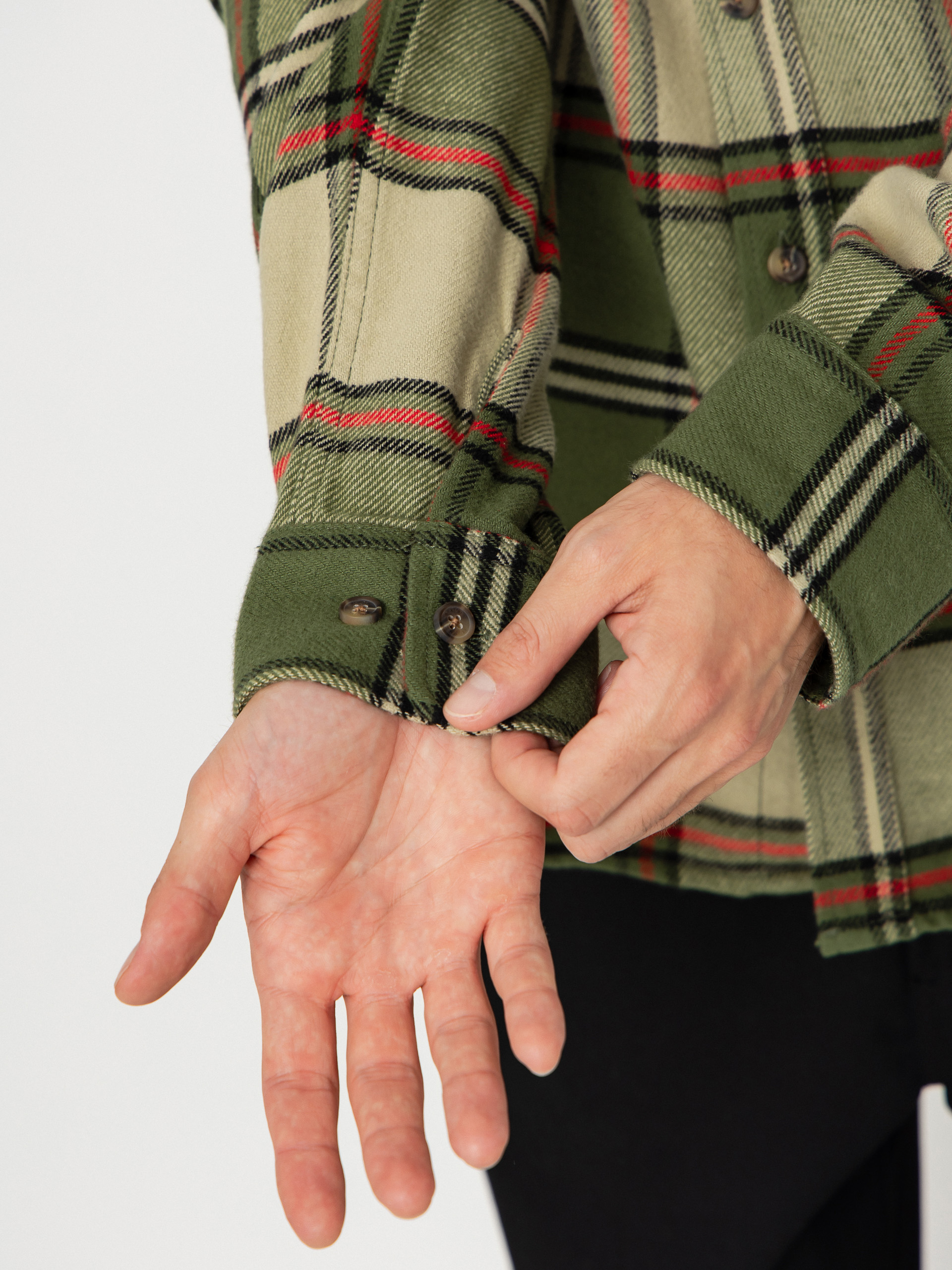 Koszula Brixton Bowery Flannel (wild green/elm/adrenaline rush)