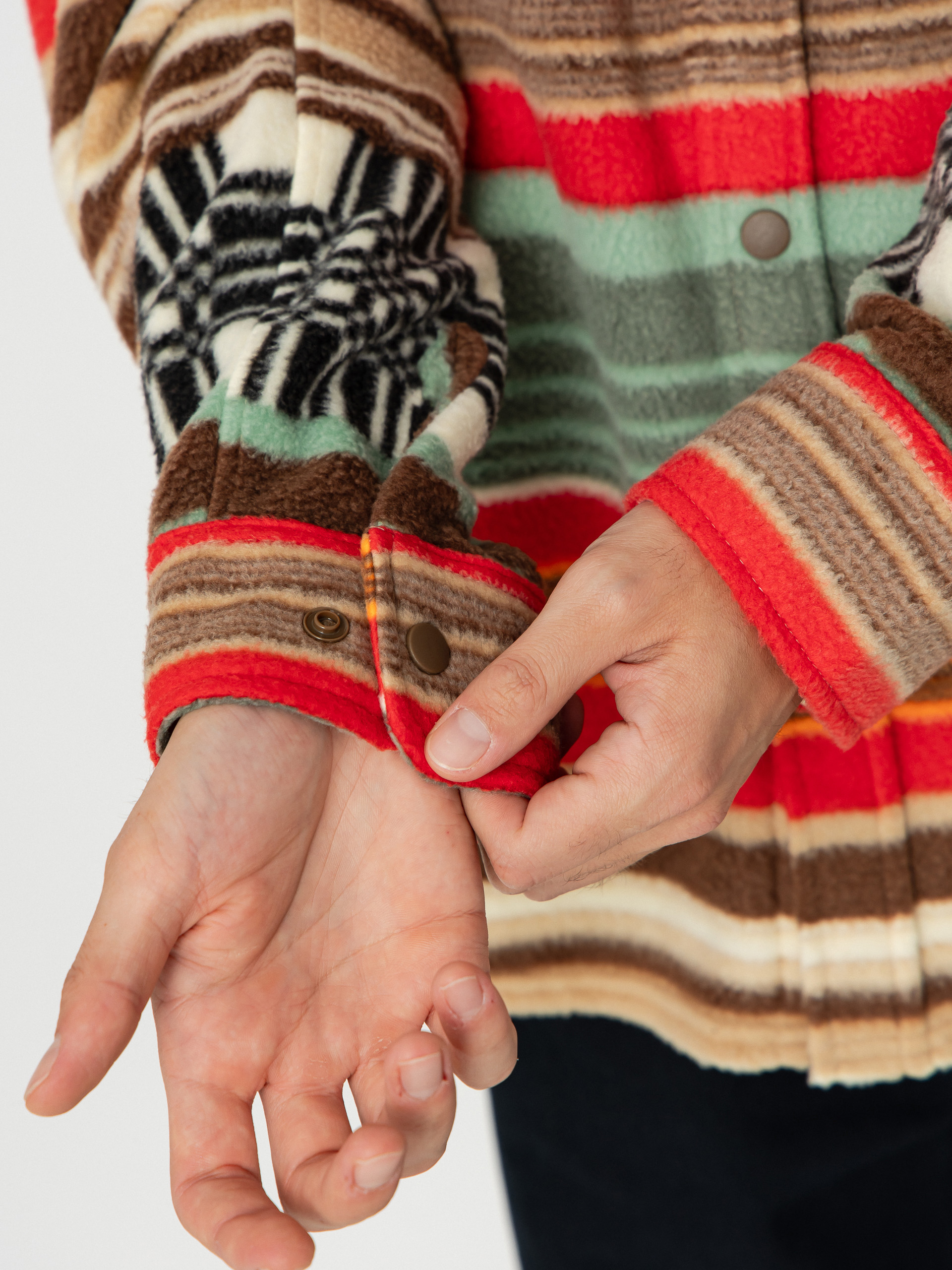 Koszula Brixton Bowery Arctic Stretch Flee (multi blanket stripe)