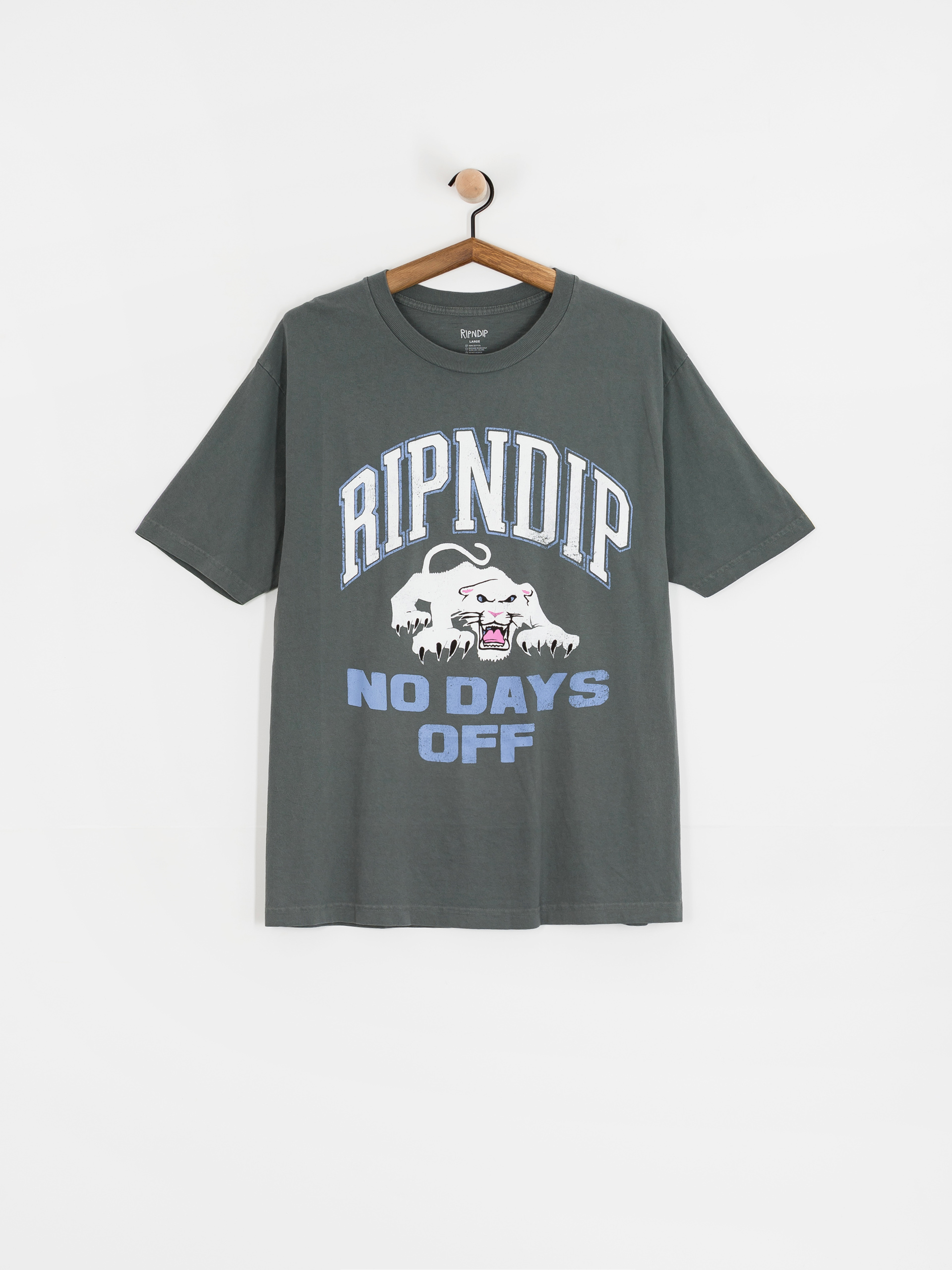 T-shirt RipNDip White Panther (charcoal)