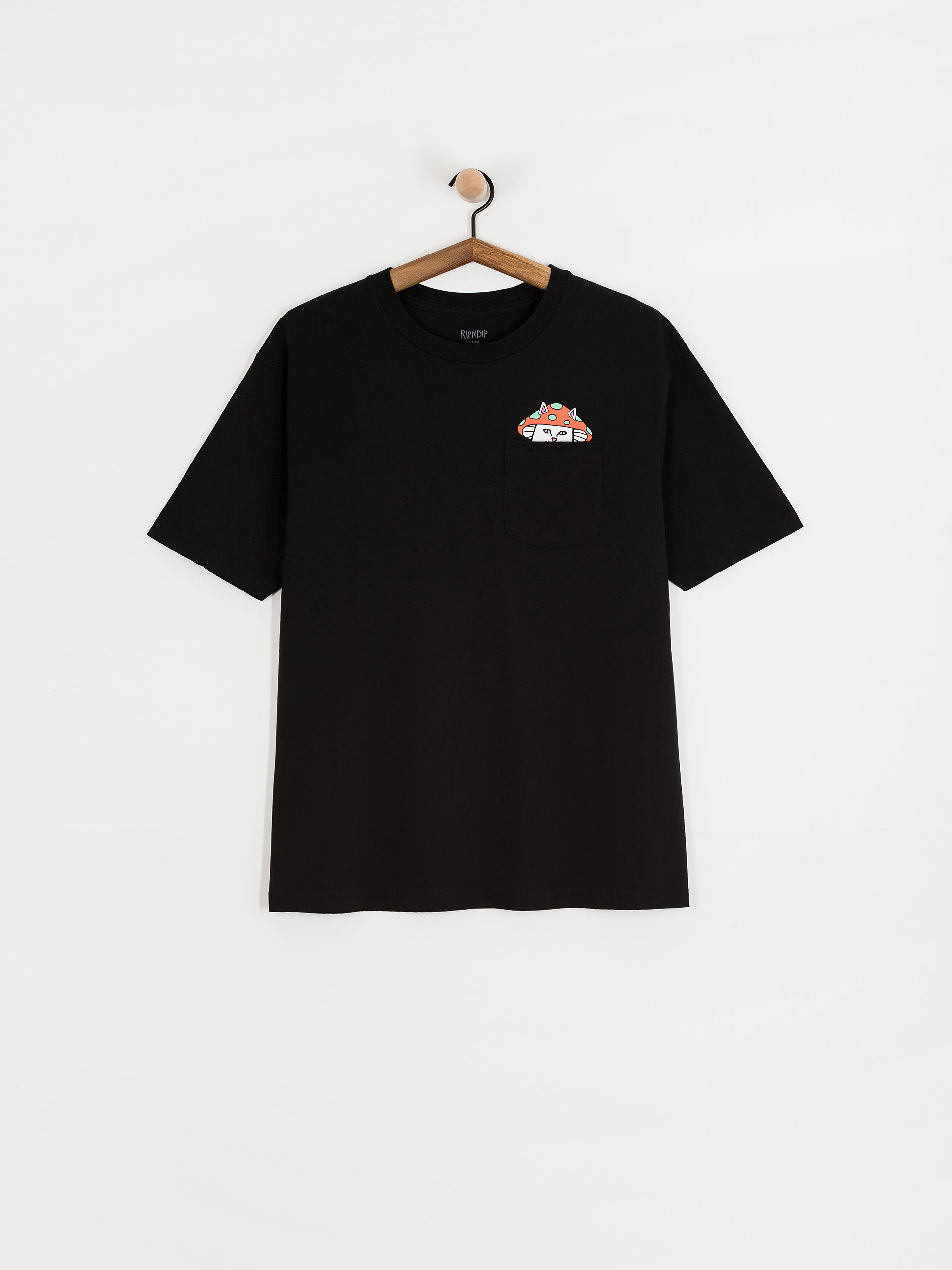 T-shirt RipNDip Lord Shroomy Pocket (black)