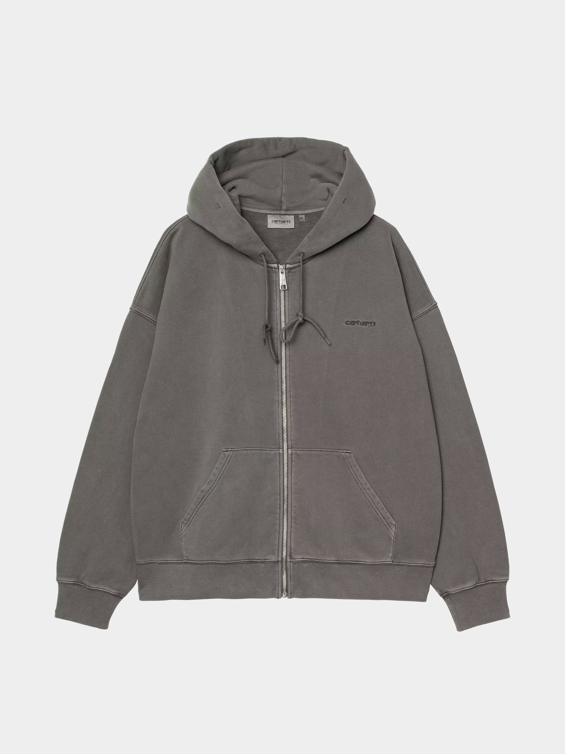 Bluza z kapturem Carhartt WIP Benton ZHD (graphite/garment dyed)