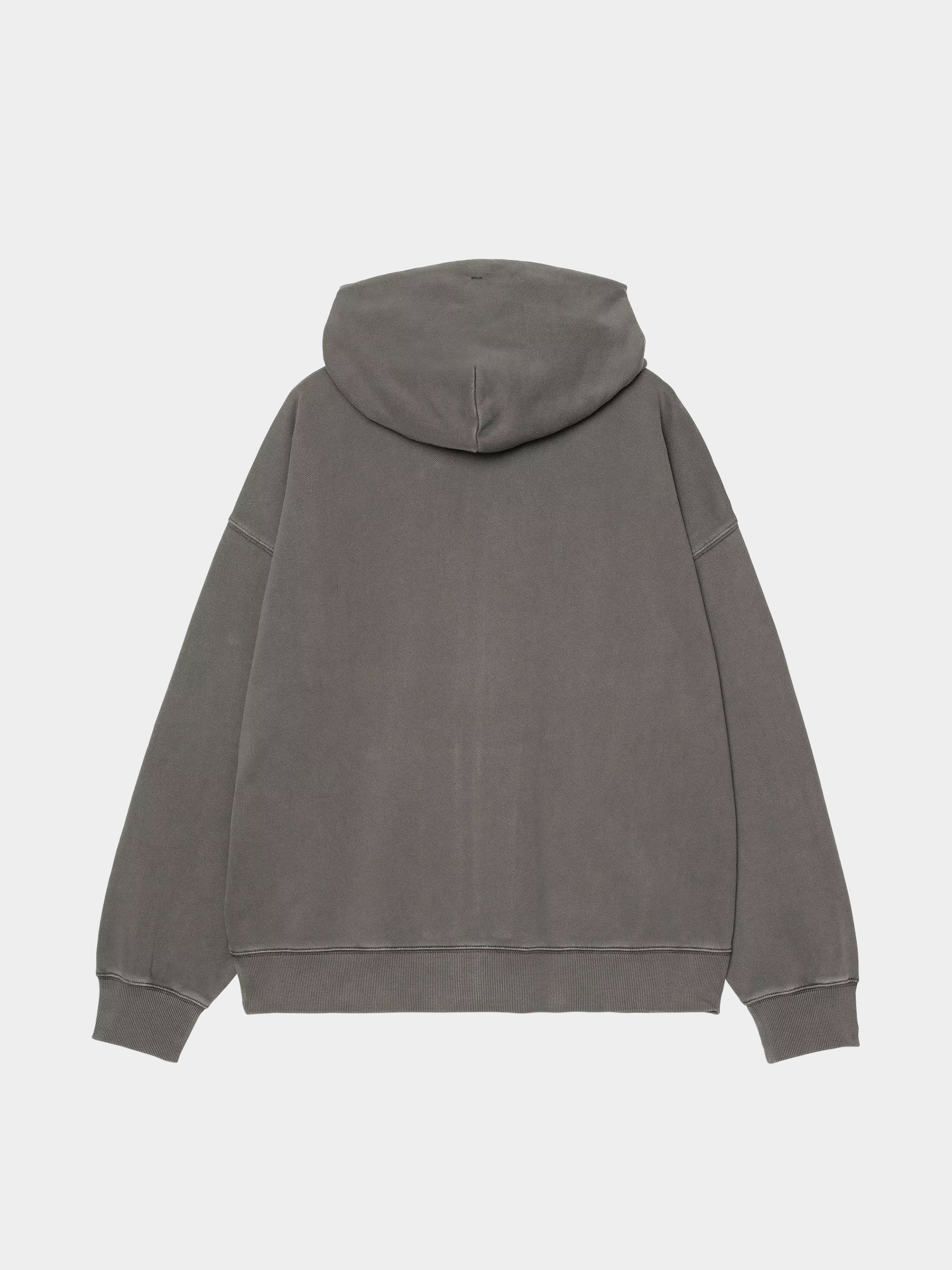 Bluza z kapturem Carhartt WIP Benton ZHD (graphite/garment dyed)