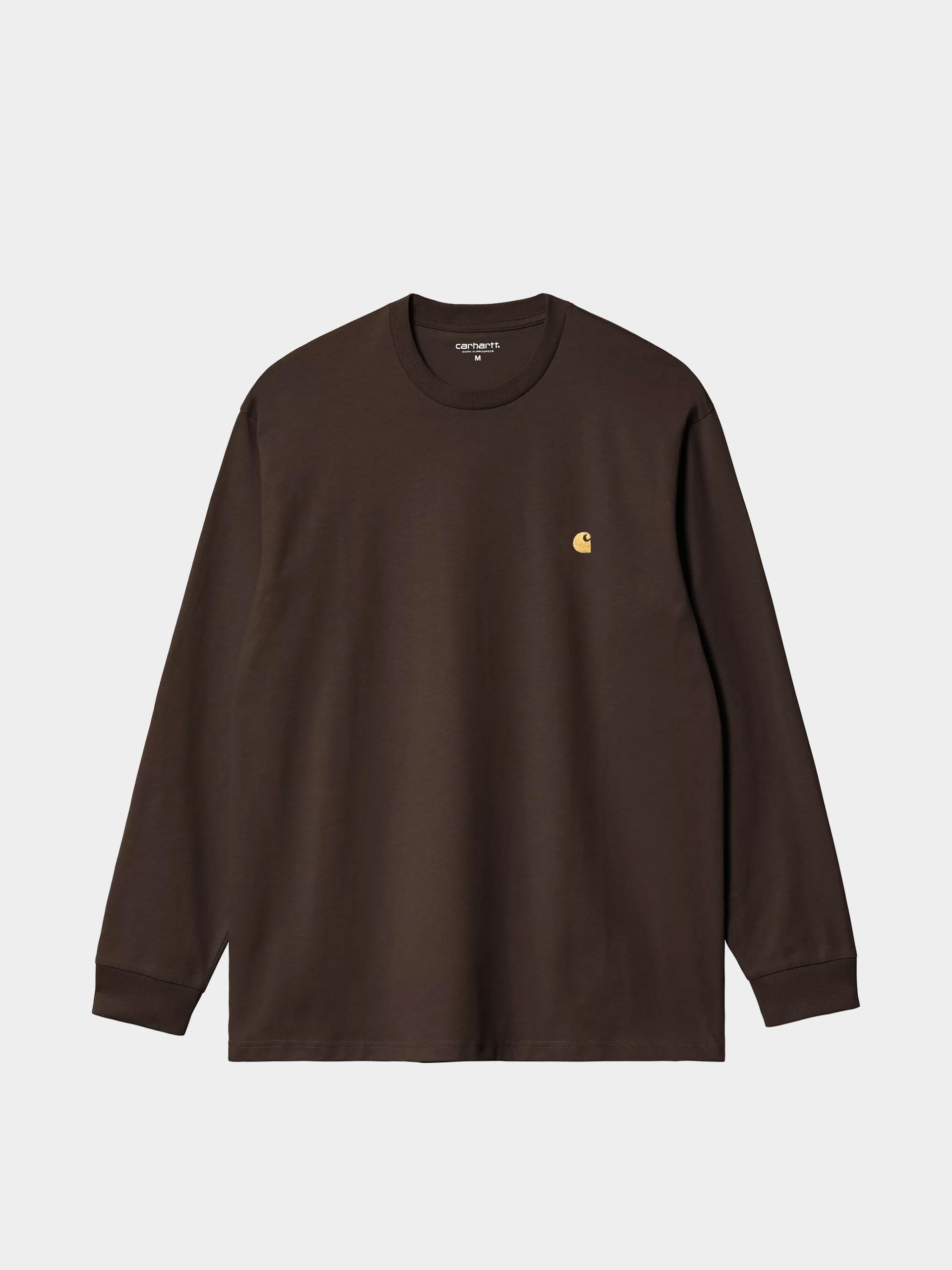 Longsleeve Carhartt WIP Chase (tobacco/gold)