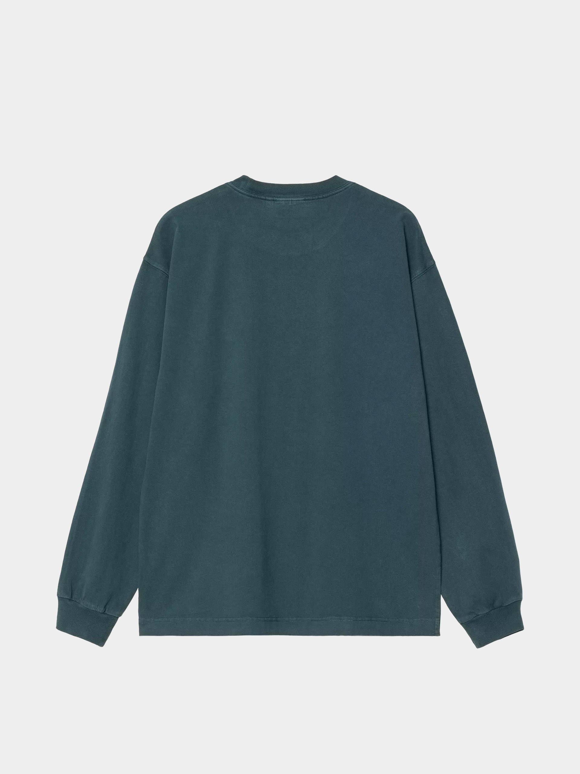 Longsleeve Carhartt WIP Vista (deep lagoon/garment dyed)
