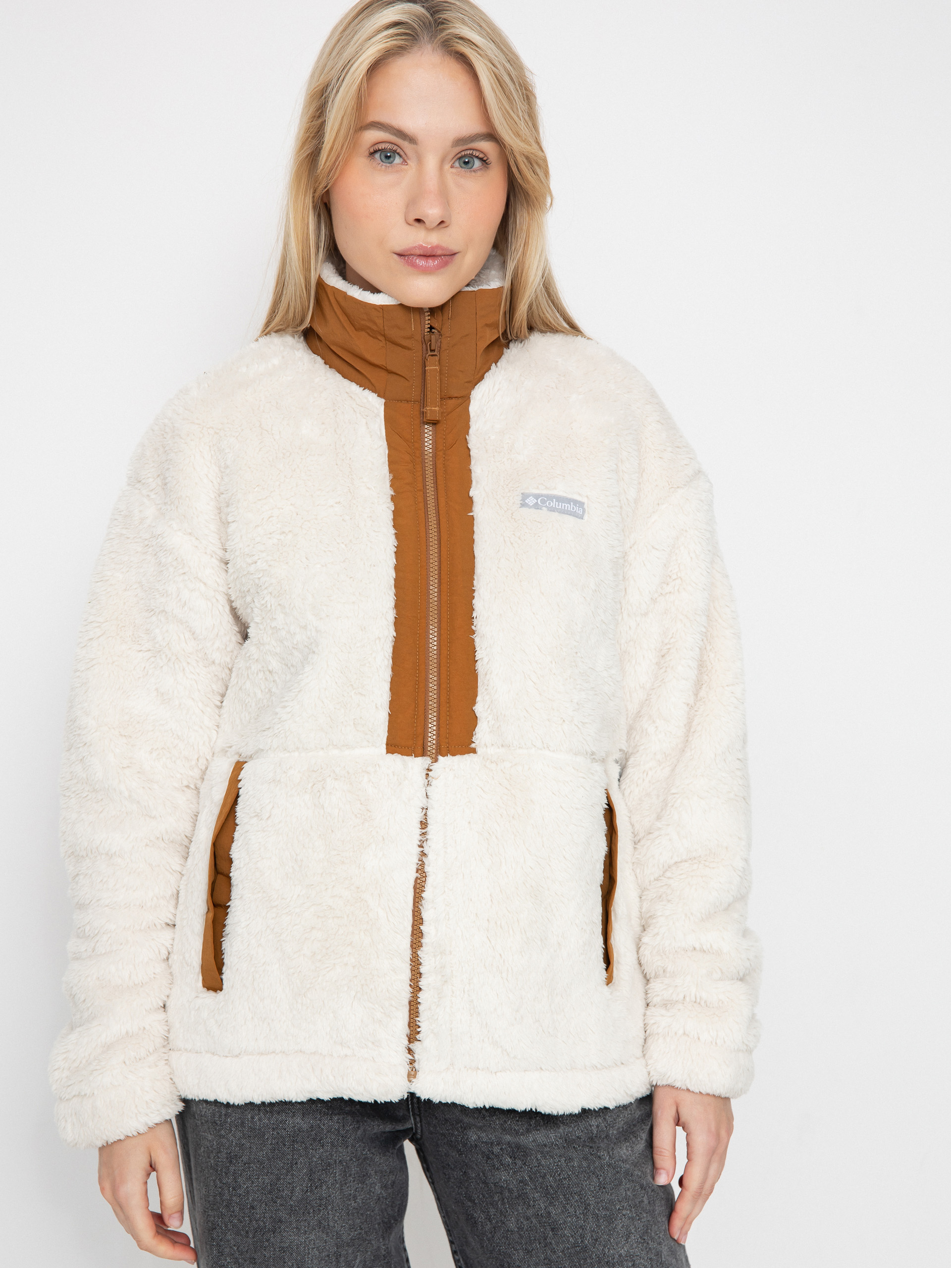 Polar Columbia Boundless Discovery Sherpa Full Zip II Wmn (chalk/camel brown)
