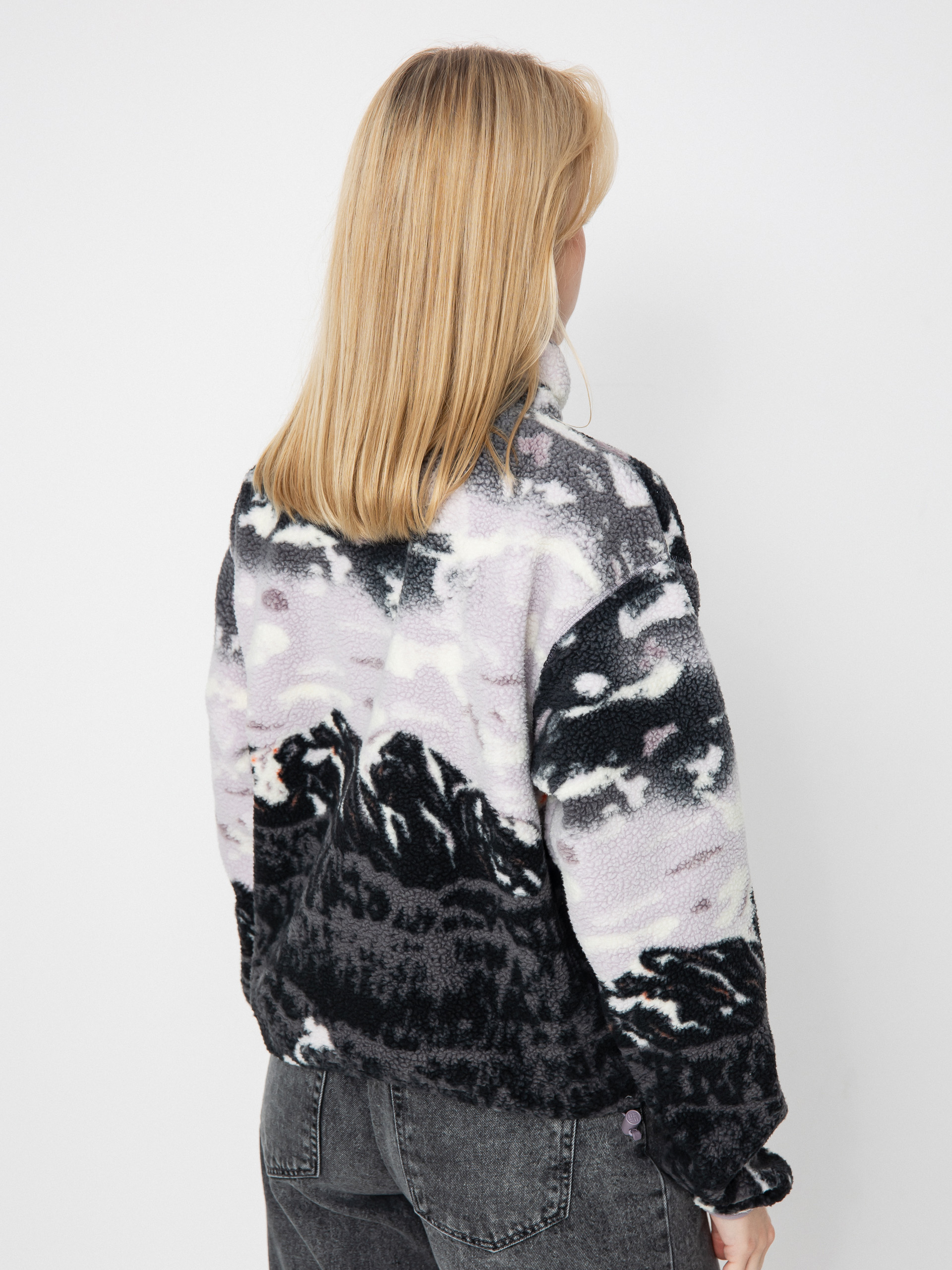 Damski Polar Columbia Helvetia II Printed Cropped Half Snap (shale purple sisters/shale purple)