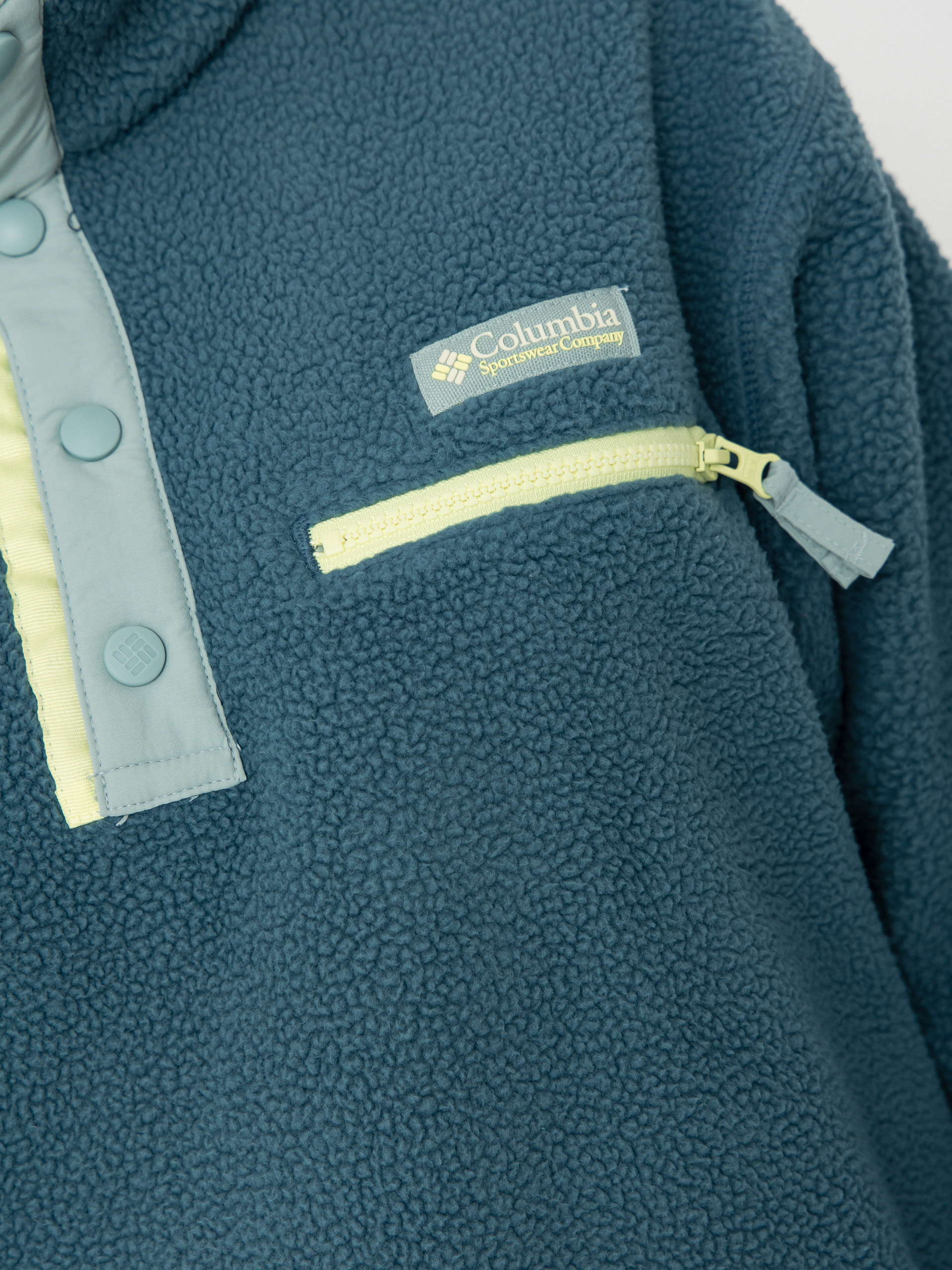 Damski Polar Columbia Helvetia II Cropped Half Snap (everblue/crushed blue/citron haze)