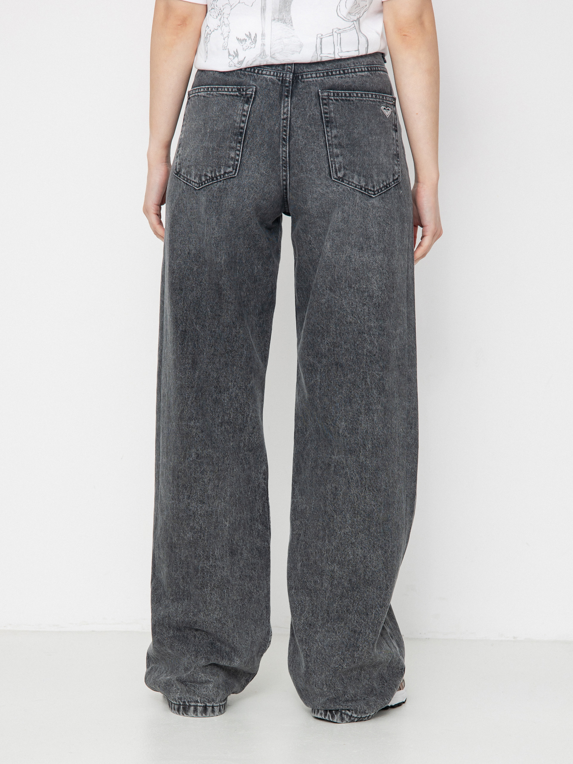 Spodnie Roxy Milla Wide Leg Regular Mid Gr Wmn (mid grey)