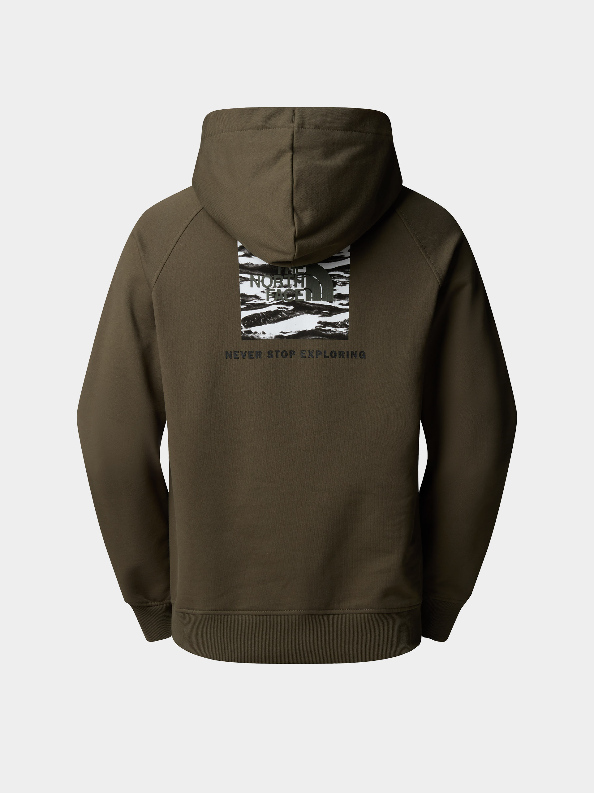 Bluza z kapturem The North Face Box Nse Edge Of Light Infill Raglan HD (new taupe green/tnf bla)