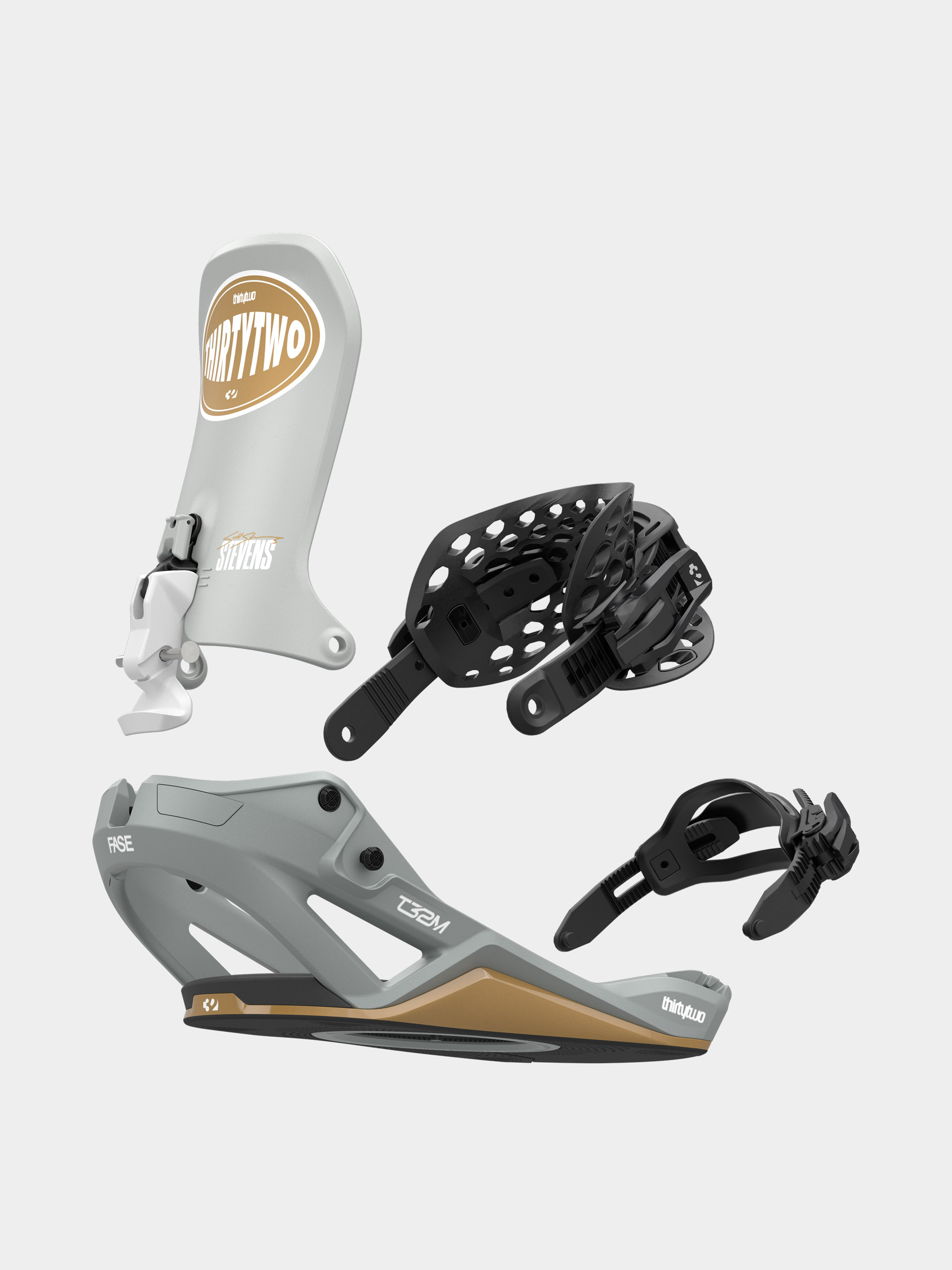 Wiązania snowboardowe ThirtyTwo T32M Fase (grey)