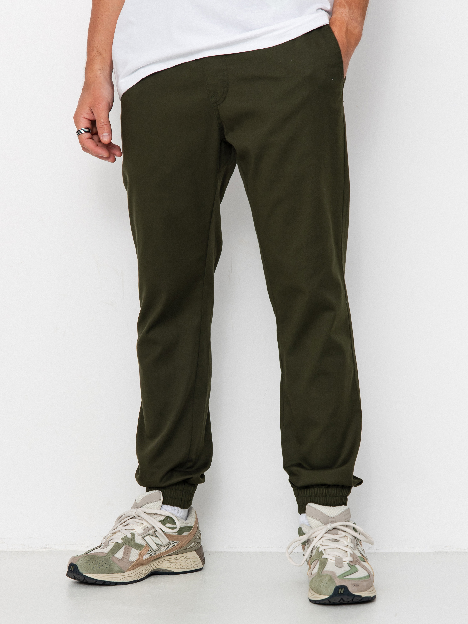 Spodnie Volcom Frickin Slim Jogger (dark green)