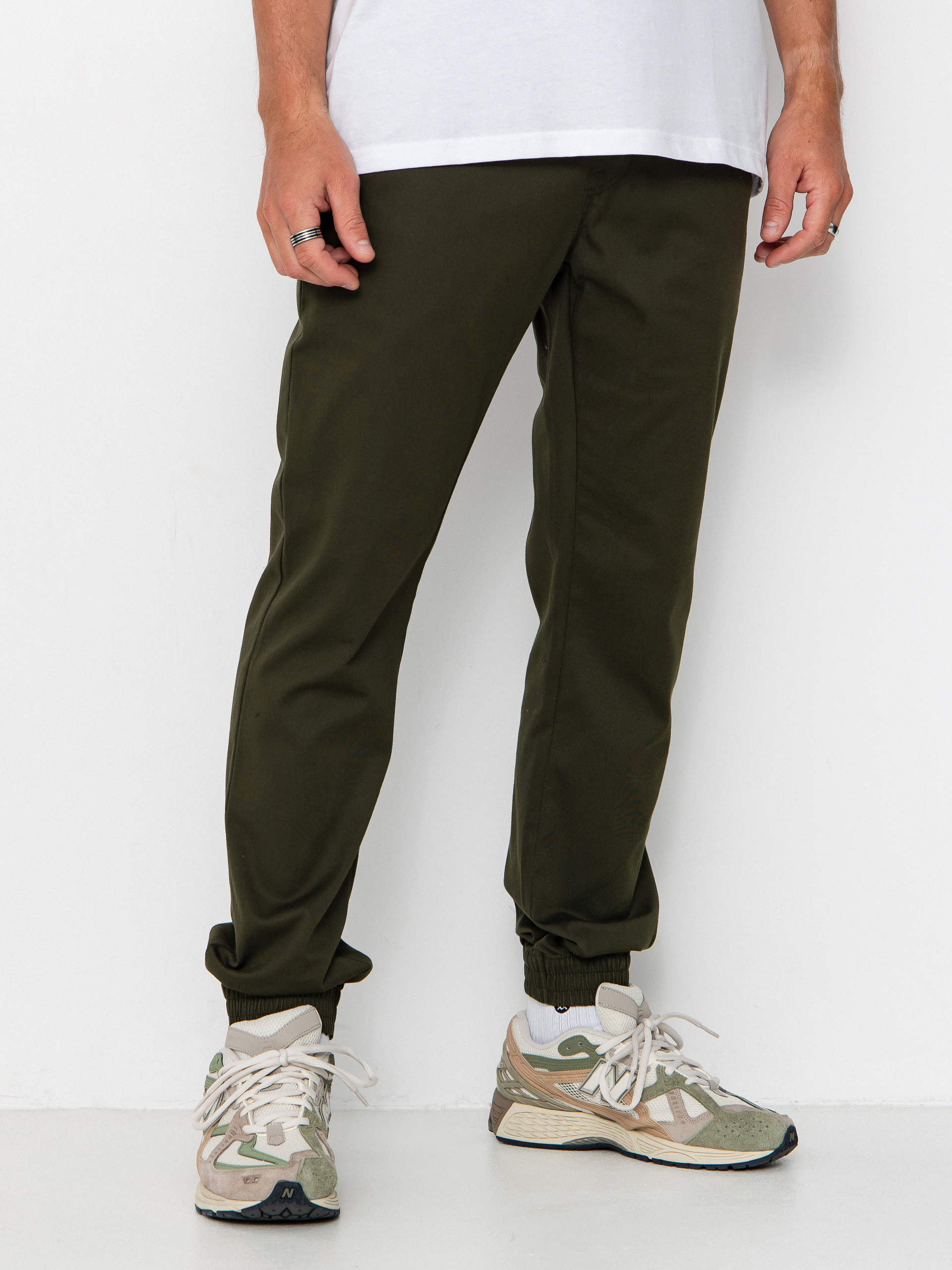 Spodnie Volcom Frickin Slim Jogger (dark green)
