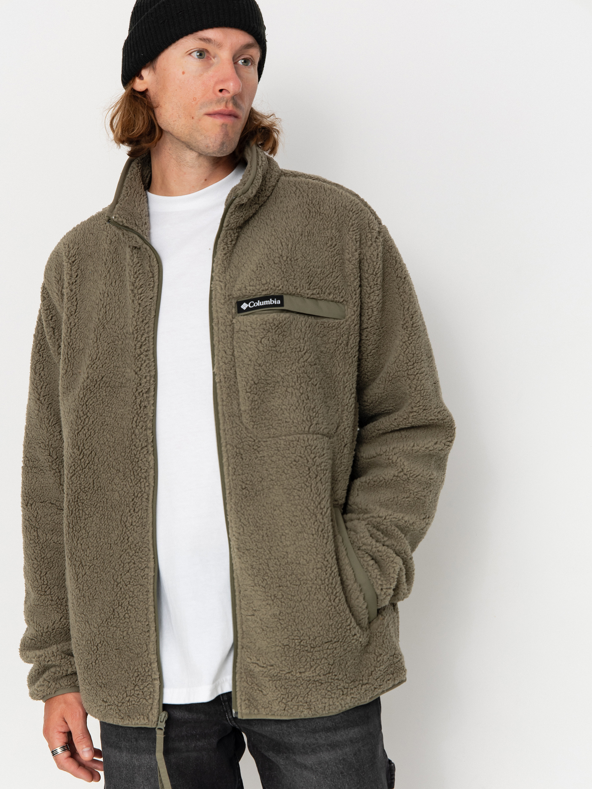 Polar Columbia Rugged Ridge High Pile Full Zip (stone green)