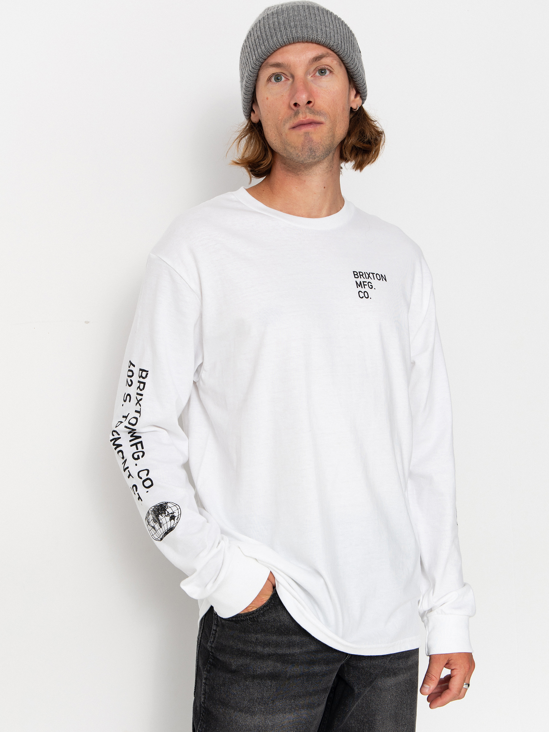 Longsleeve Brixton Union Std (white)